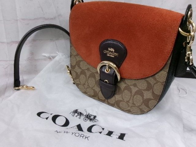 COACH コーチ シグネチャー キャンバス ショルダーバッグ 2WAYバッグ