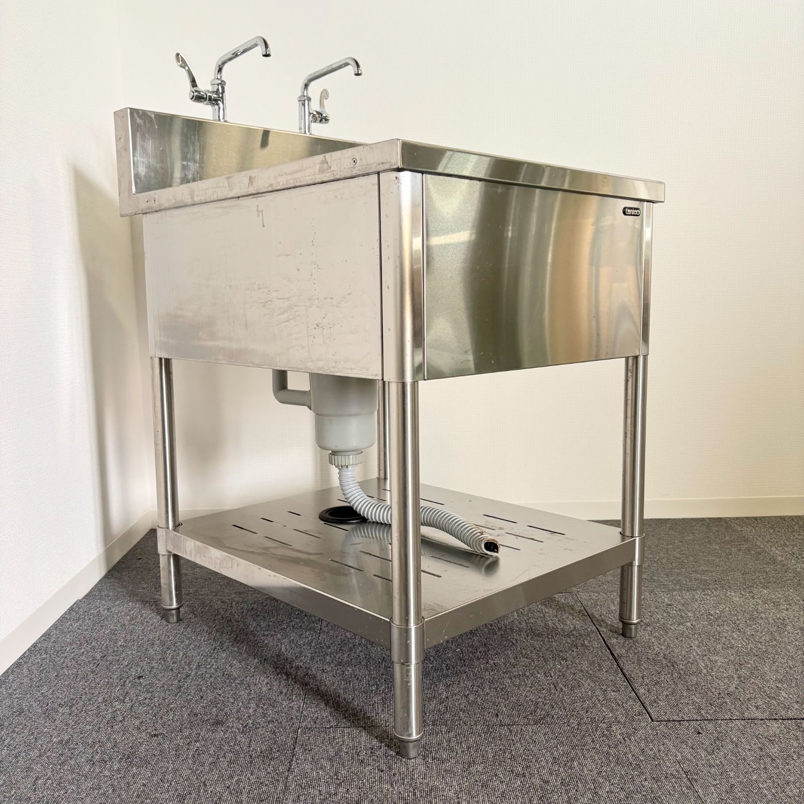 1槽シンク/タニコー/幅600mm×奥行750mm×高さ800mm/業務用/厨房機器 