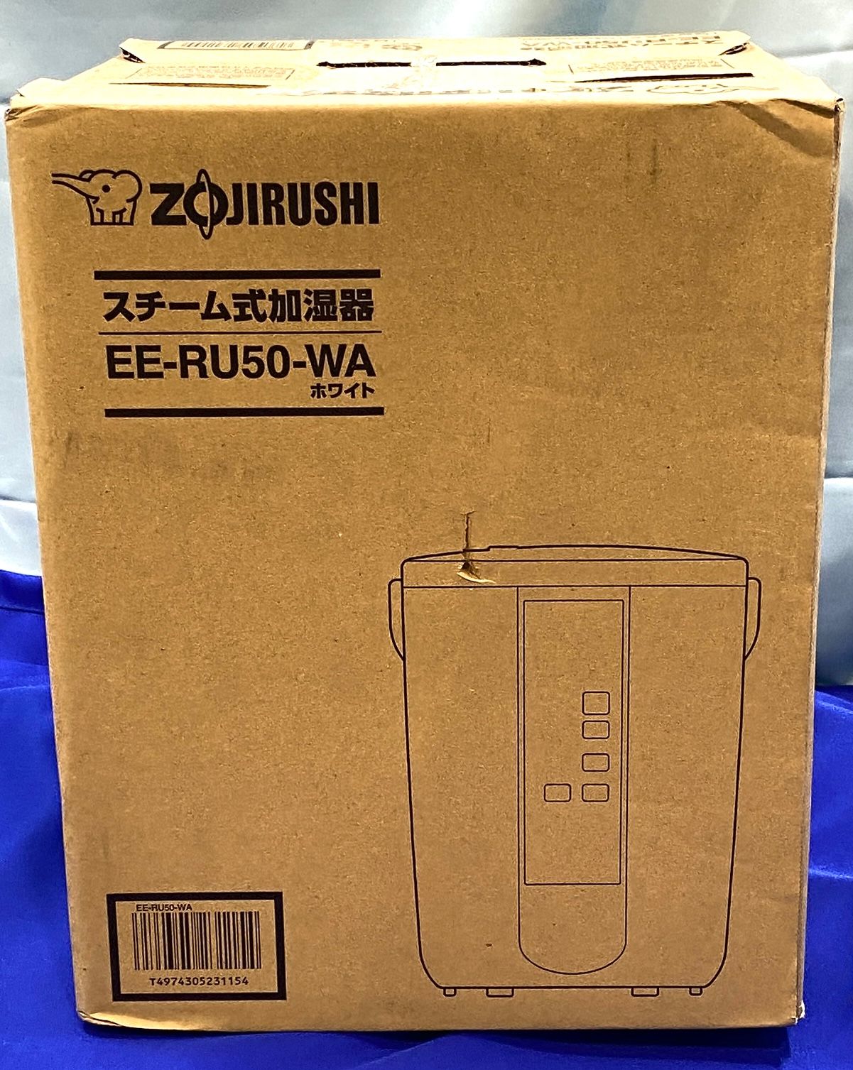 開封済・未使用品】象印マホービン スチーム式加湿器 EE-RU50 WA 