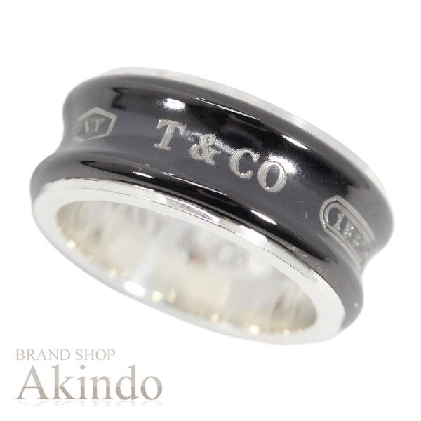 ティファニー リング 1837 チタン シルバー925 TixSilver925 #12 ブラックxシルバー TIFFANY＆Co. ジュエリー アクセサリー エレガント レディース メンズ カップル 記念日 ブランド 人気 プレゼント ギフト