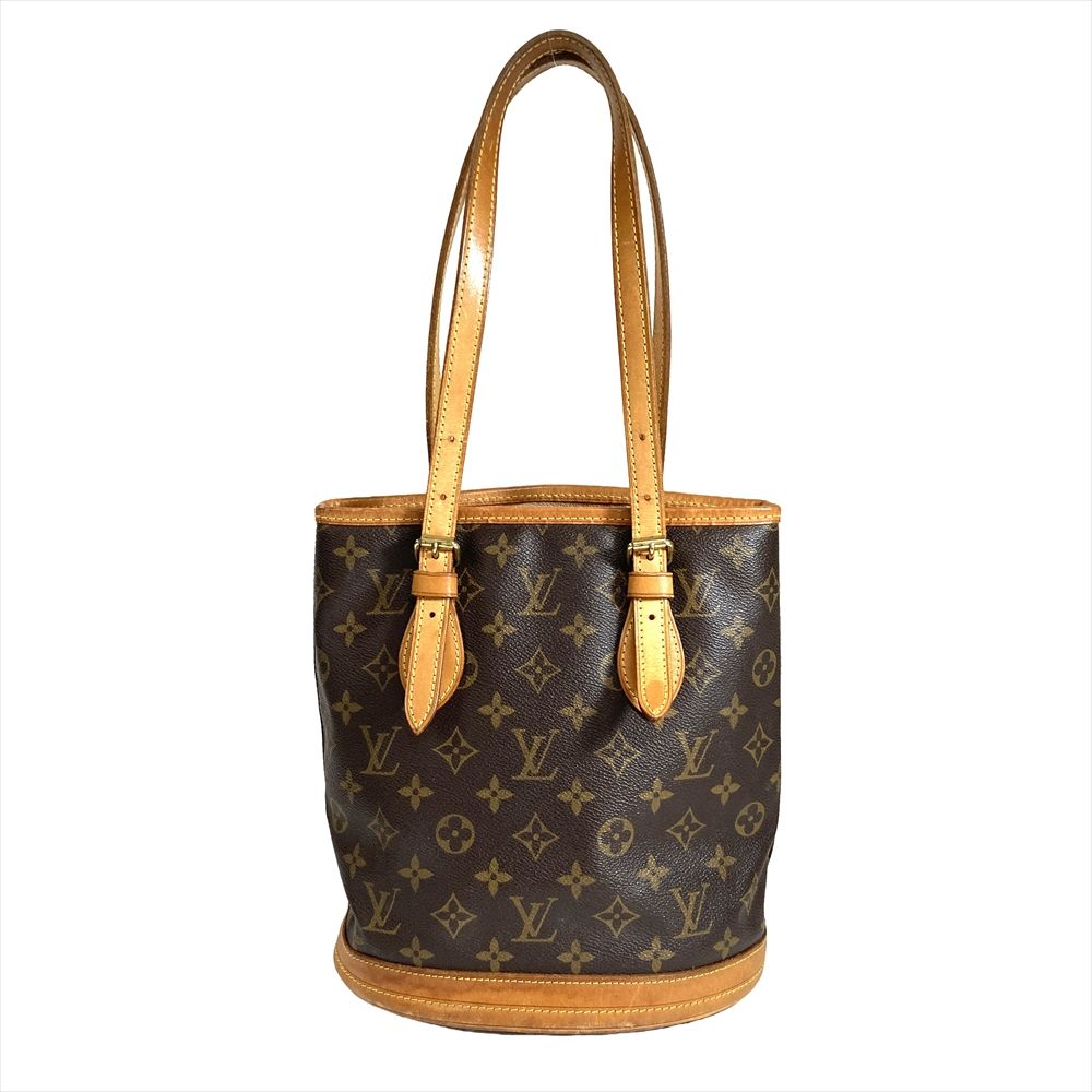 ルイヴィトン LOUIS VUITTON バケットPM トートバッグ モノグラム キャンバス M42238 ブラウン ゴールド金具 DK2008 レディース【中古】 43,680円