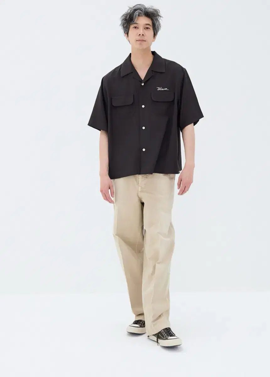 5 VISVIM ビズビム 26SS SPOT KEESEY シャツ チャコール