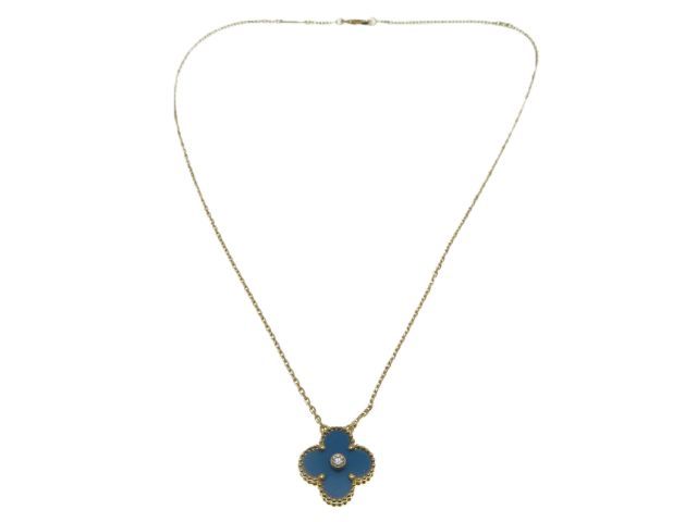 Van Cleef & Arpels ヴァンクリーフ＆アーペル ジュエリー ヴィンテージアルハンブラNC/YG/セーブル/6.7g 貴金属･宝石 2019年ネックレス K18イエローゴールド K18YG イエローゴールド レディース【中古】431