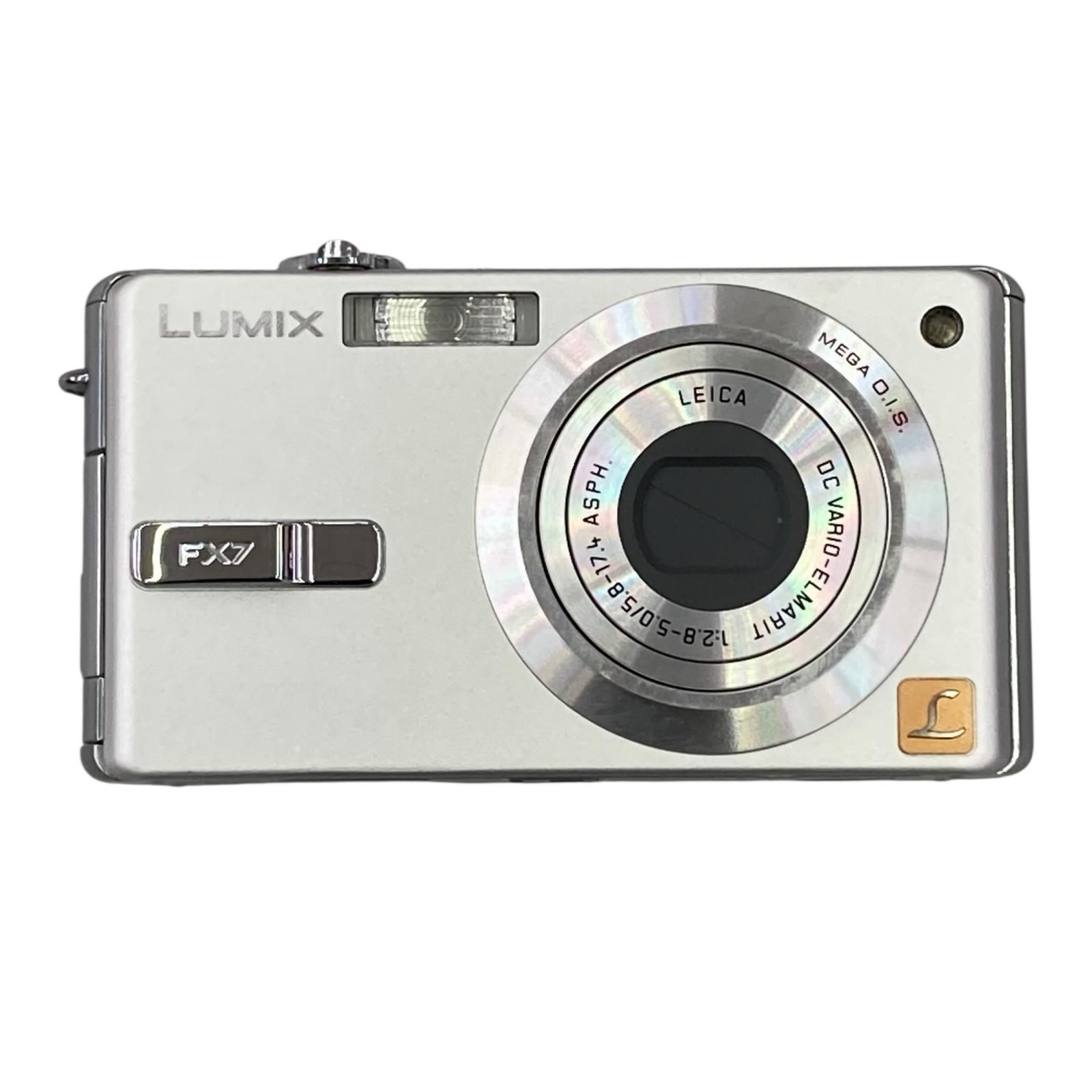 118010 通電確認のみ Panasonic パナソニック 現状品 デジタルカメラ LUMIX DMC-FX7 シルバー