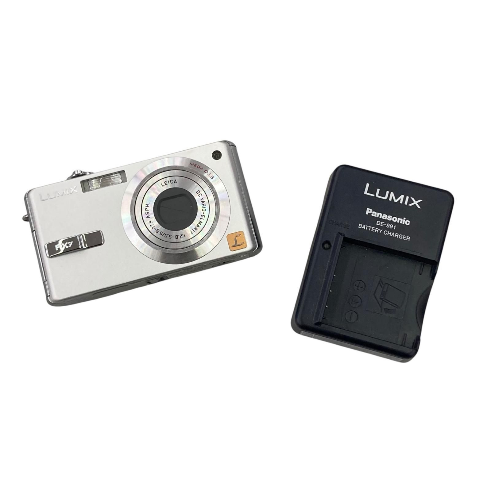 118010 通電確認のみ Panasonic パナソニック 現状品 デジタルカメラ LUMIX DMC-FX7 シルバー