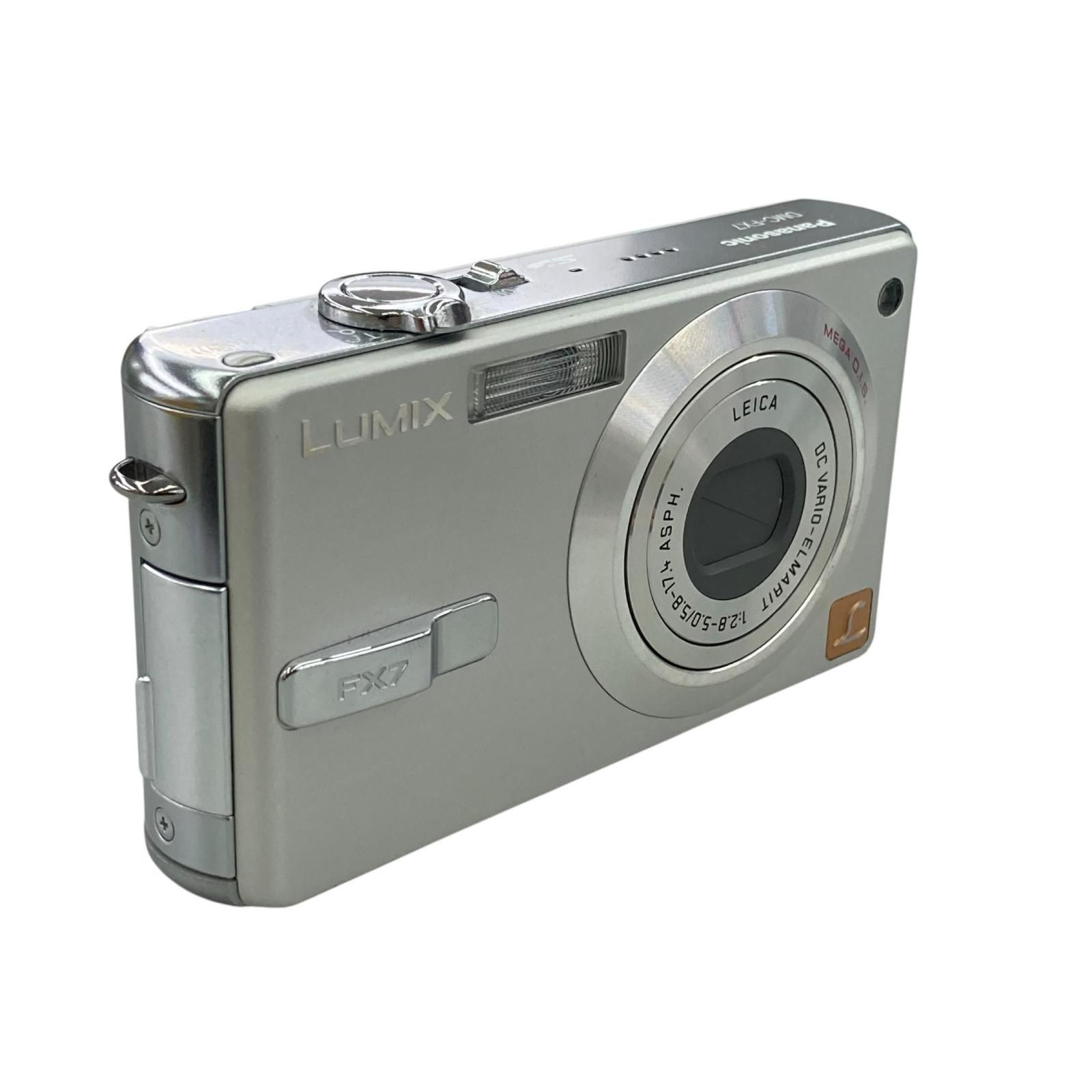 118010 通電確認のみ Panasonic パナソニック 現状品 デジタルカメラ LUMIX DMC-FX7 シルバー