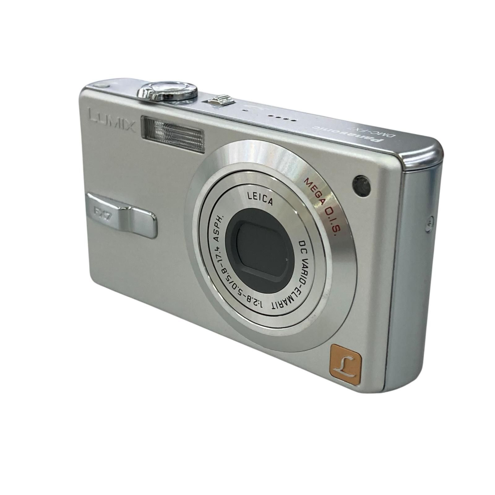 118010 通電確認のみ Panasonic パナソニック 現状品 デジタルカメラ LUMIX DMC-FX7 シルバー