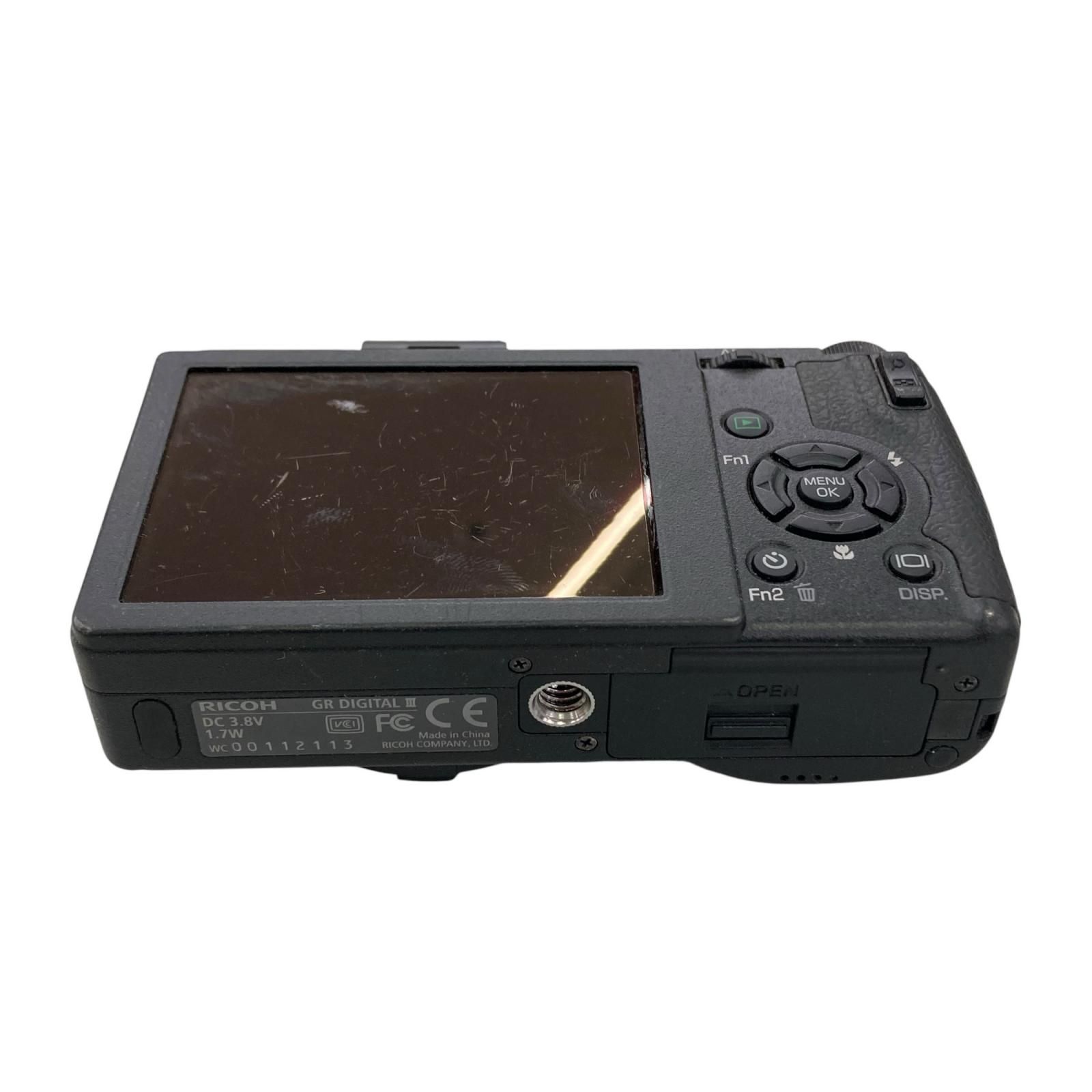 118010 動作未確認 RICOH リコー 現状品 GR DIGITAL Ⅲ デジタルカメラ ブラック