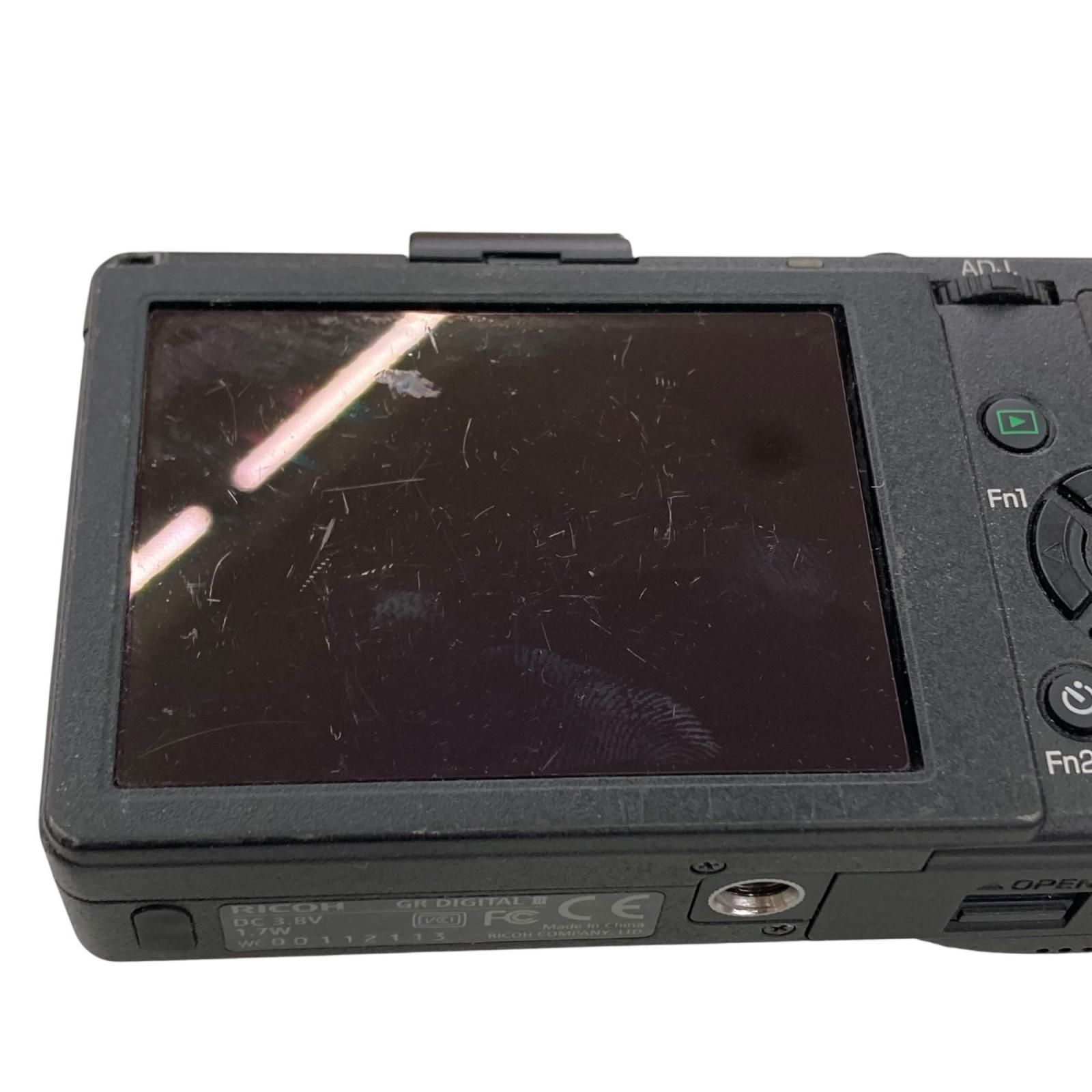 118010 動作未確認 RICOH リコー 現状品 GR DIGITAL Ⅲ デジタルカメラ ブラック