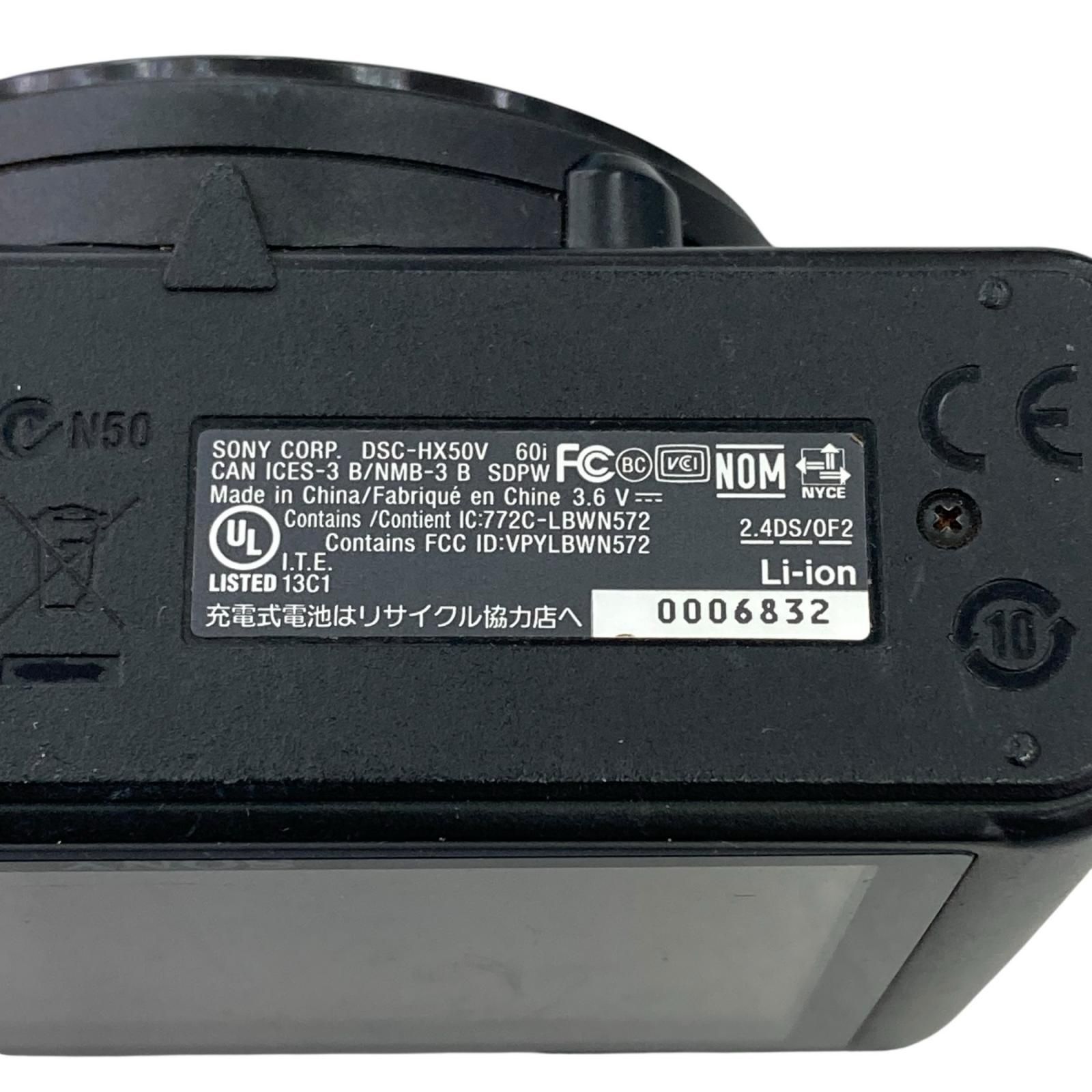 118011 動作未確認 SONY ソニー 現状品 Cyber-shot G デジタルカメラ DSC-HX50V ブラック