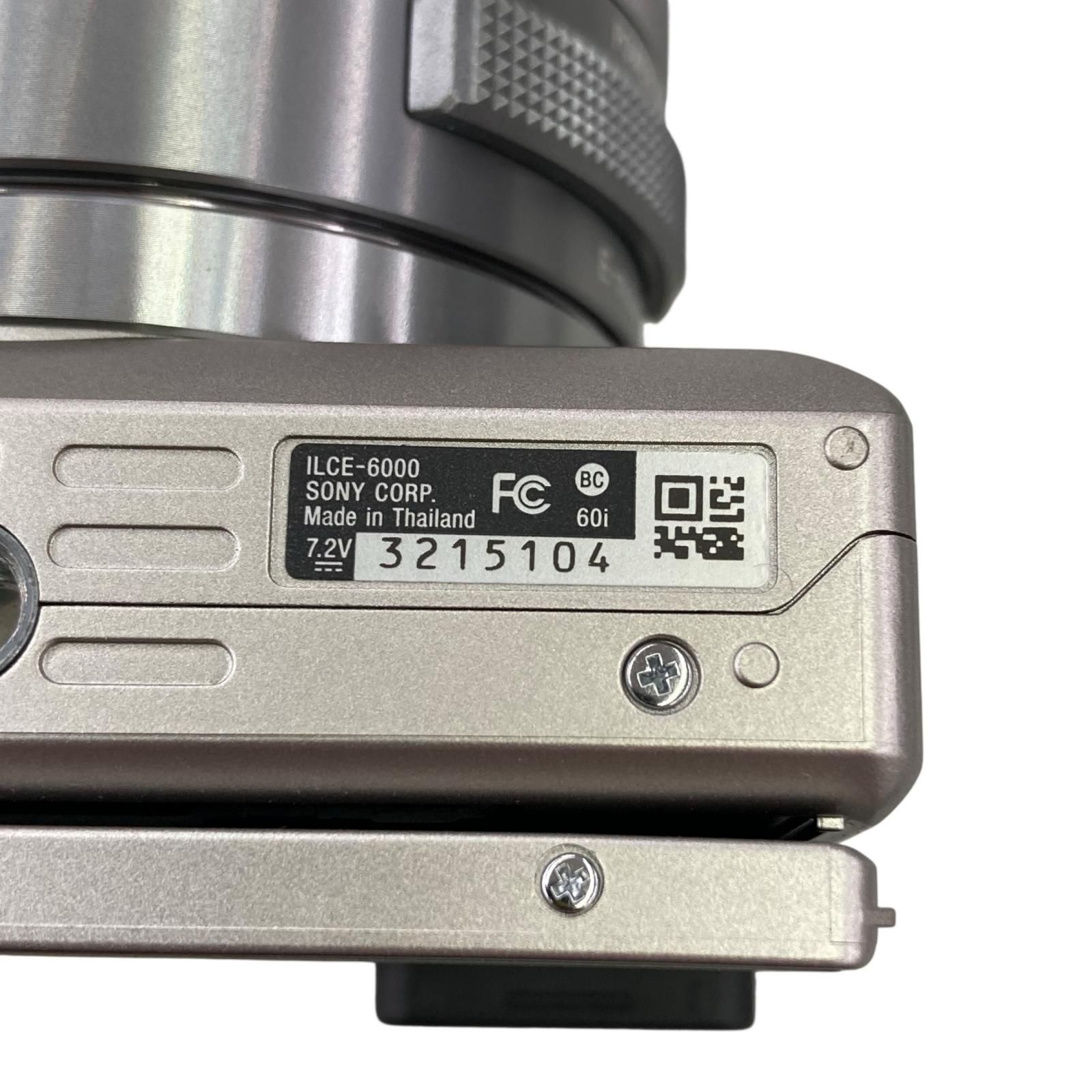 199990 動作未確認 SONY ソニー 現状品 デジタル一眼カメラ α6000 APS-C ILCE-6000 シルバー/ブラック