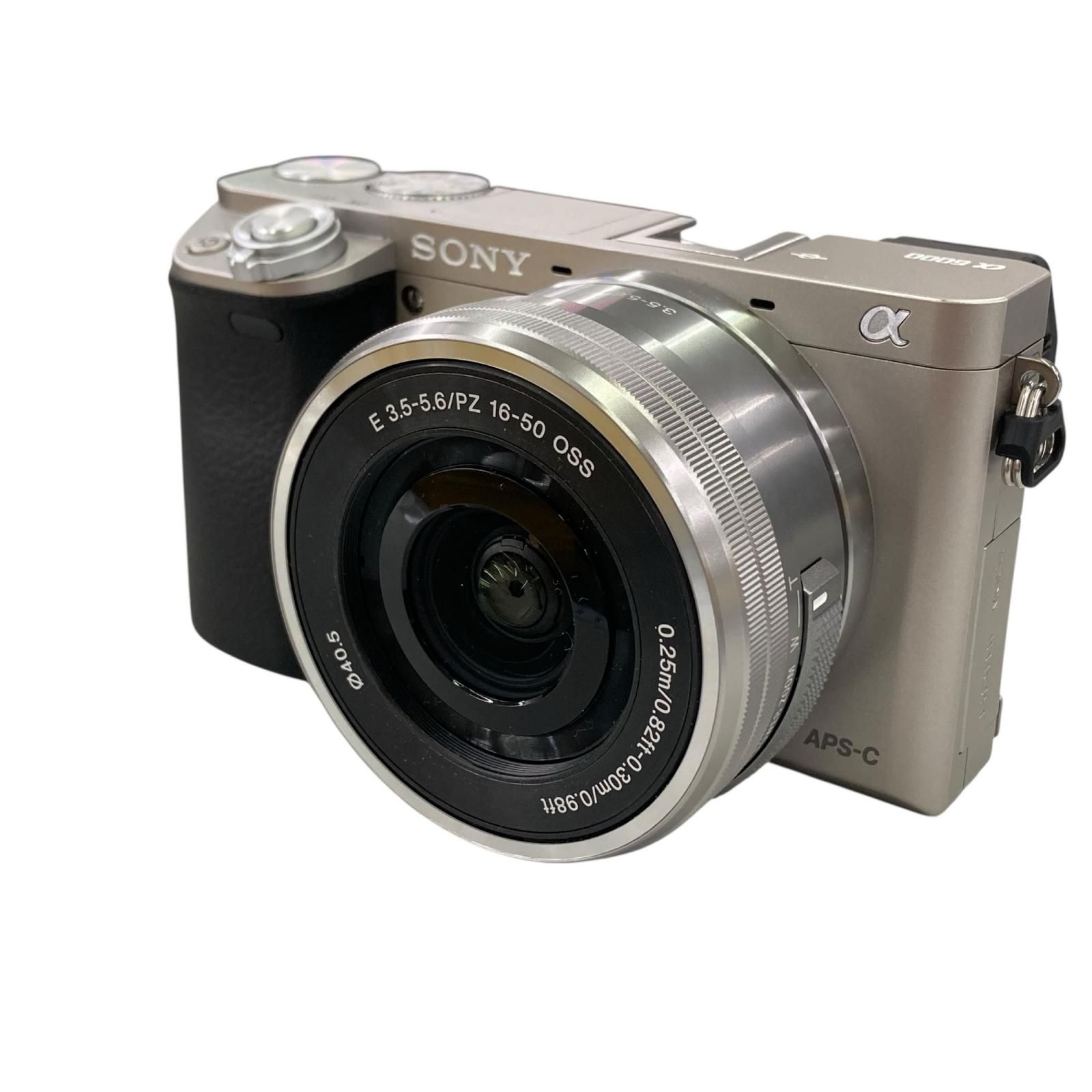 199990 動作未確認 SONY ソニー 現状品 デジタル一眼カメラ α6000 APS-C ILCE-6000 シルバー/ブラック