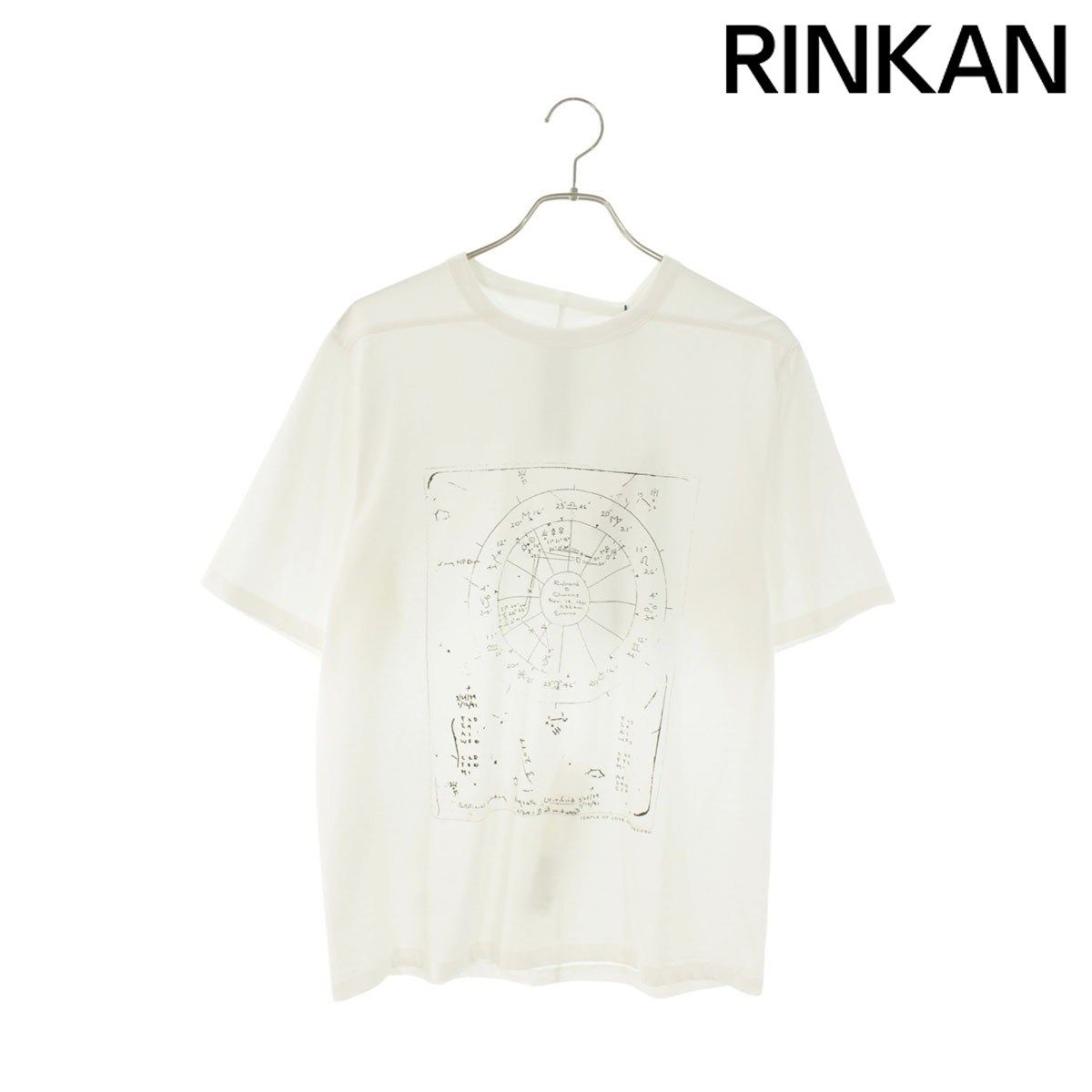リックオウエンス 26SS RR01F2232 グラフィックプリントTシャツ メンズ M