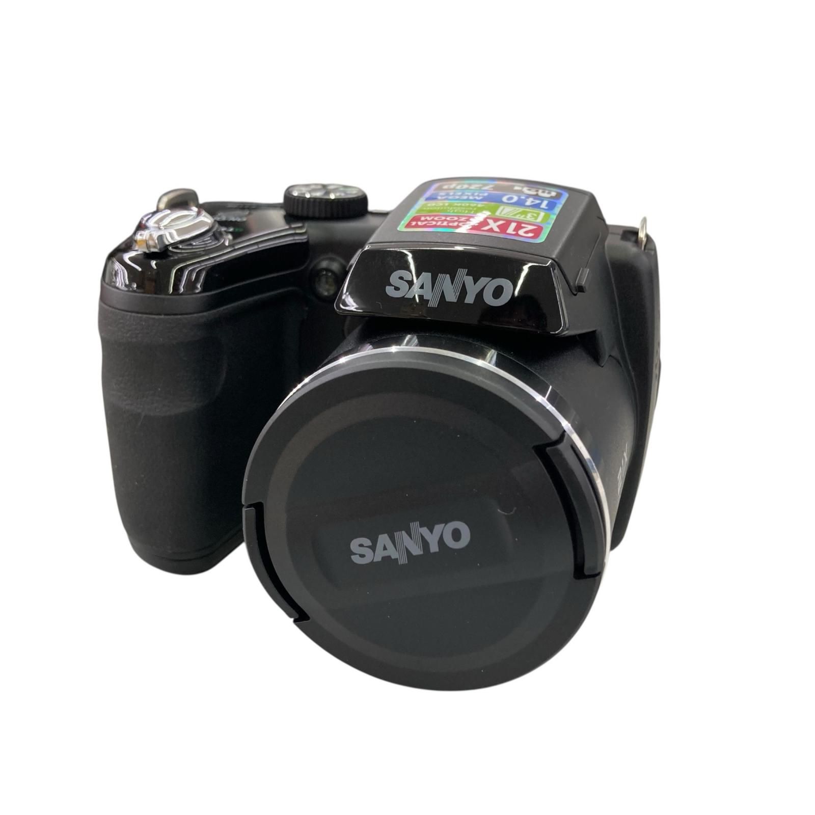 118010 通電確認のみ 現状品 SANYO サンヨー デジタルカメラ レンズ4.5～94.5mm VPC-E2100 ブラック