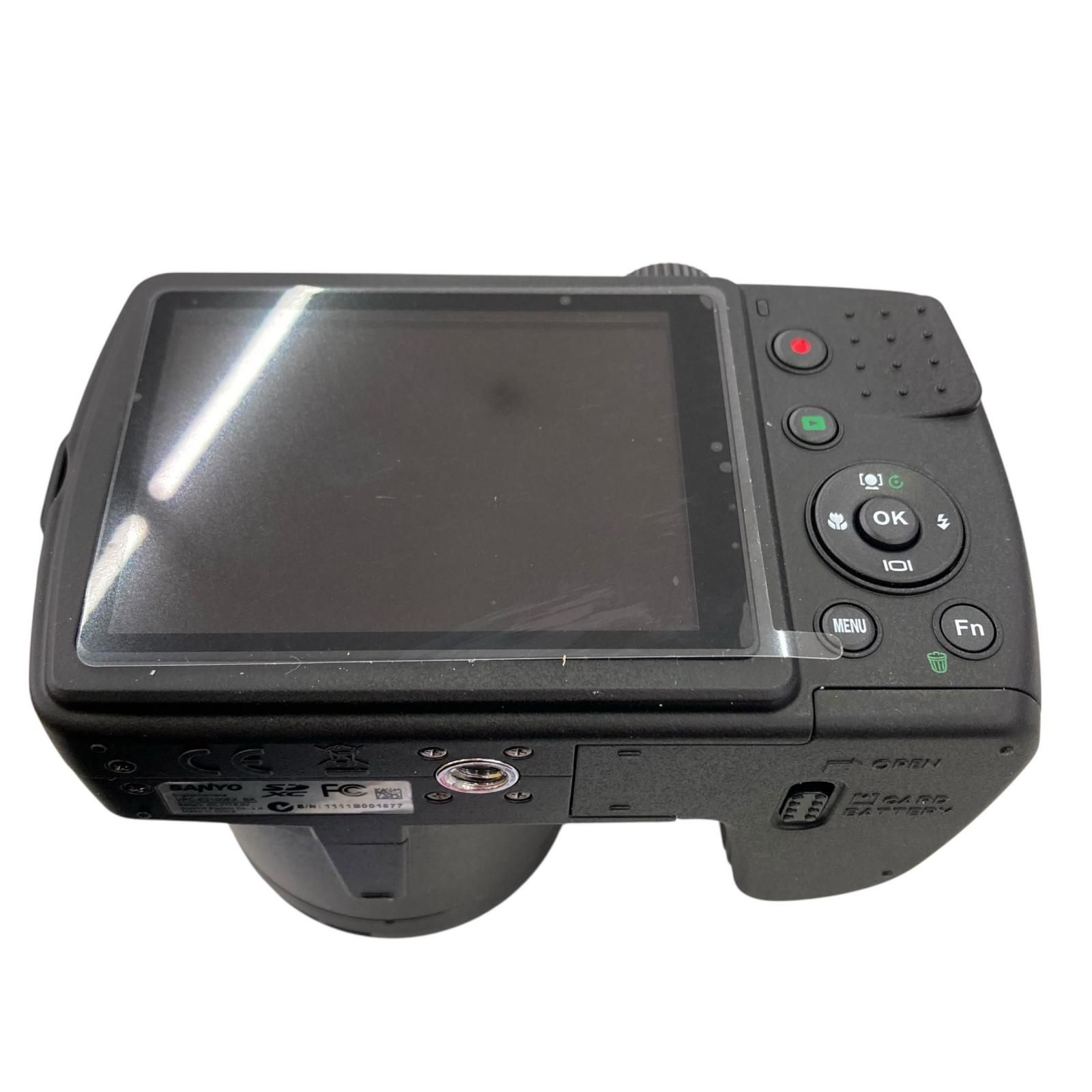 118010 通電確認のみ 現状品 SANYO サンヨー デジタルカメラ レンズ4.5～94.5mm VPC-E2100 ブラック