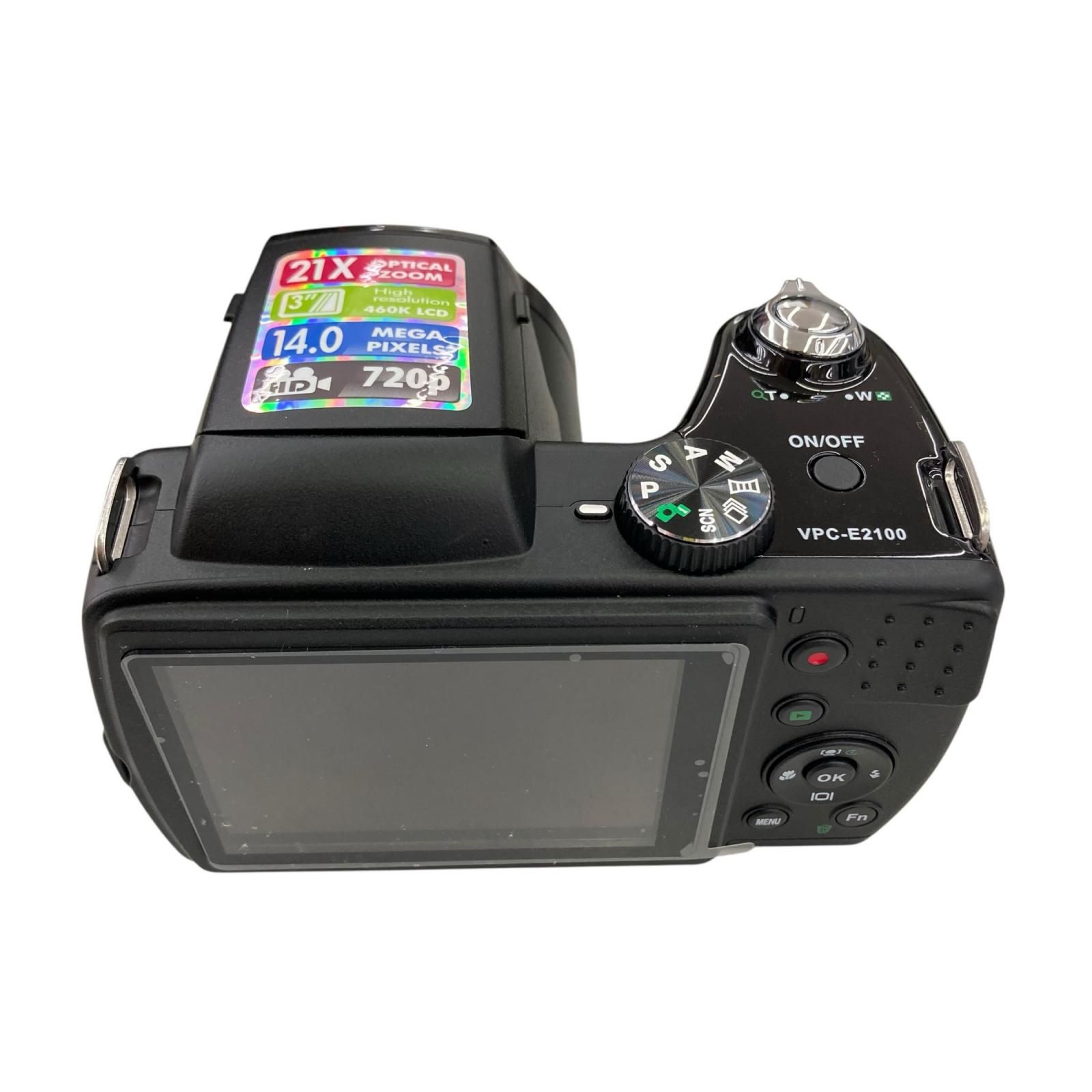 118010 通電確認のみ 現状品 SANYO サンヨー デジタルカメラ レンズ4.5～94.5mm VPC-E2100 ブラック