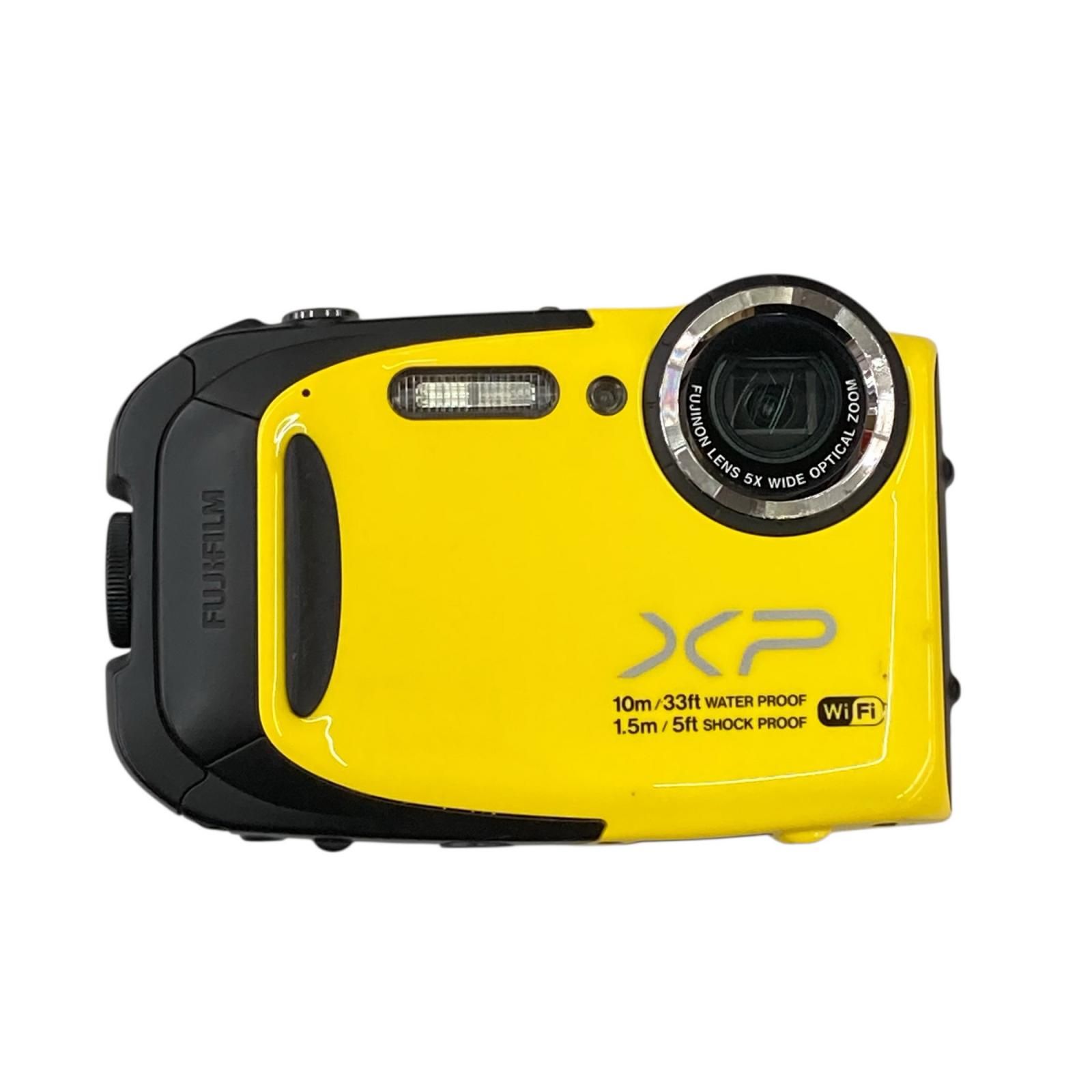 118011 通電確認のみ FUJIFILM フジフィルム 現状品 FinePix 防水 デジタルカメラ XP70 イエロー/ブラック