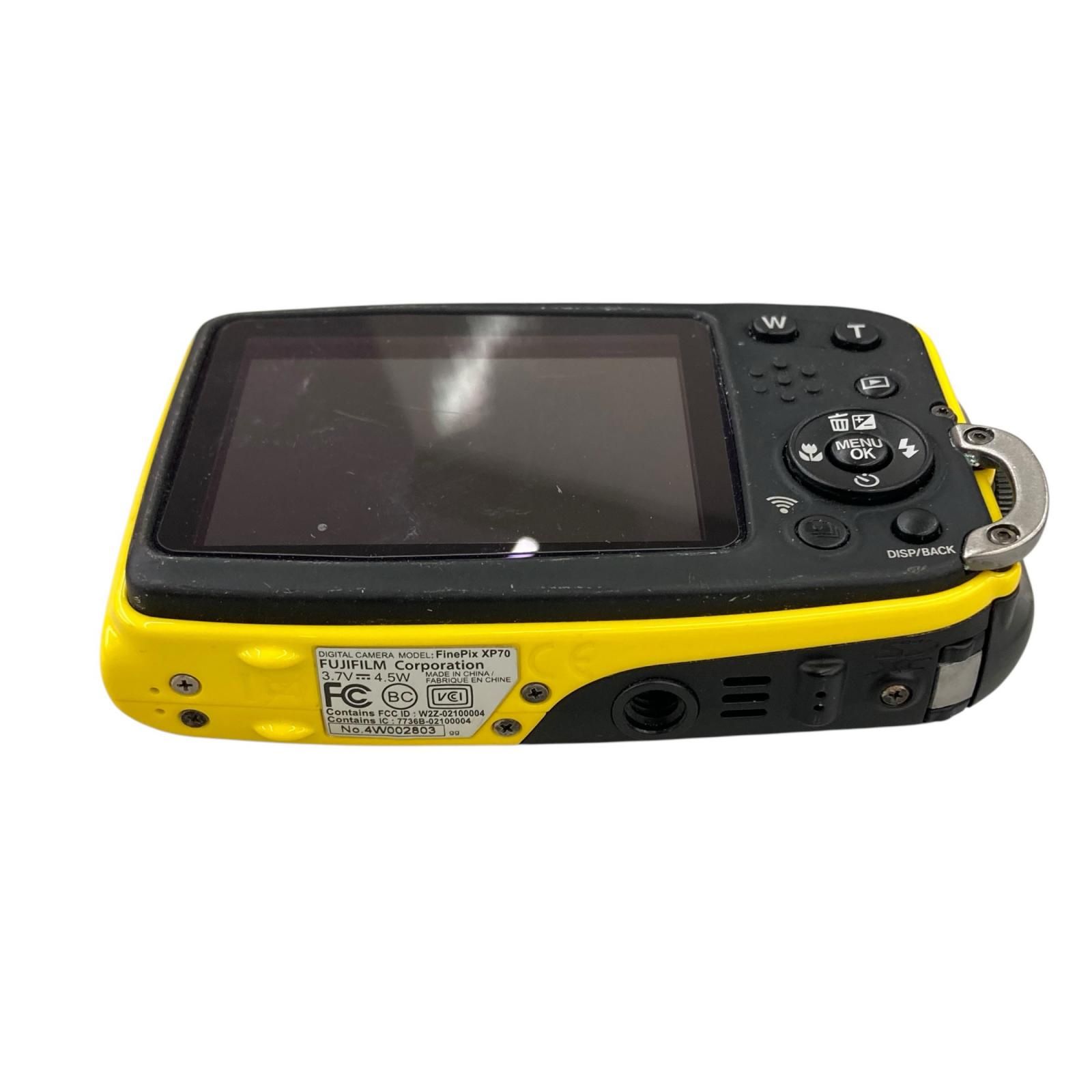 118011 通電確認のみ FUJIFILM フジフィルム 現状品 FinePix 防水 デジタルカメラ XP70 イエロー/ブラック 118011 通電確認のみ FUJIFILM フジフィルム 現状品 FinePix 防水 デジタルカメラ XP70 イエロー/ブラック