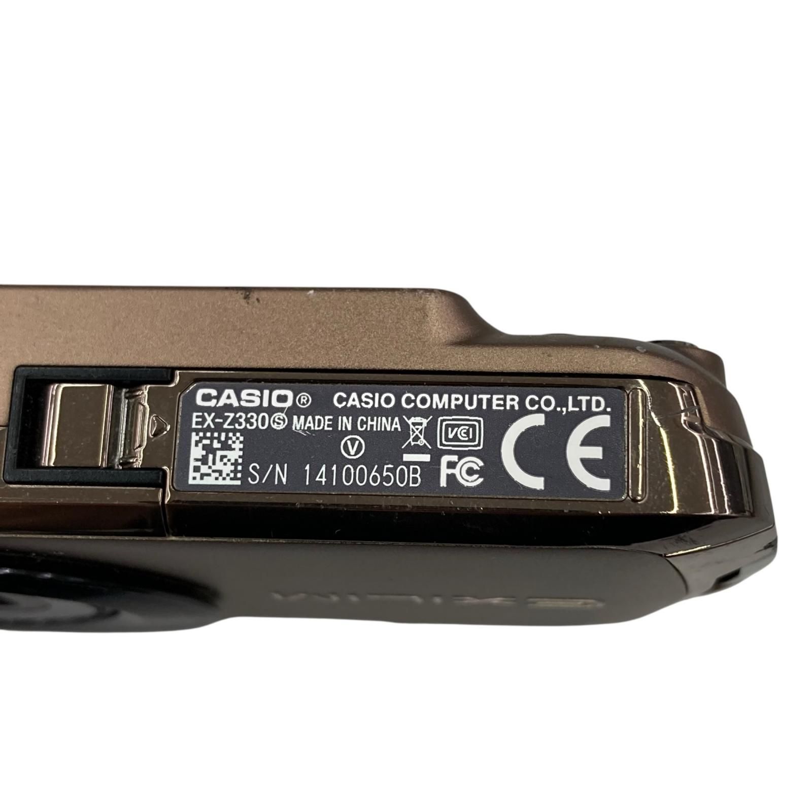118011 ジャンク品 CASIO カシオ 現状品 EXILIM デジタルカメラ EX-Z300 メタリックブラウン