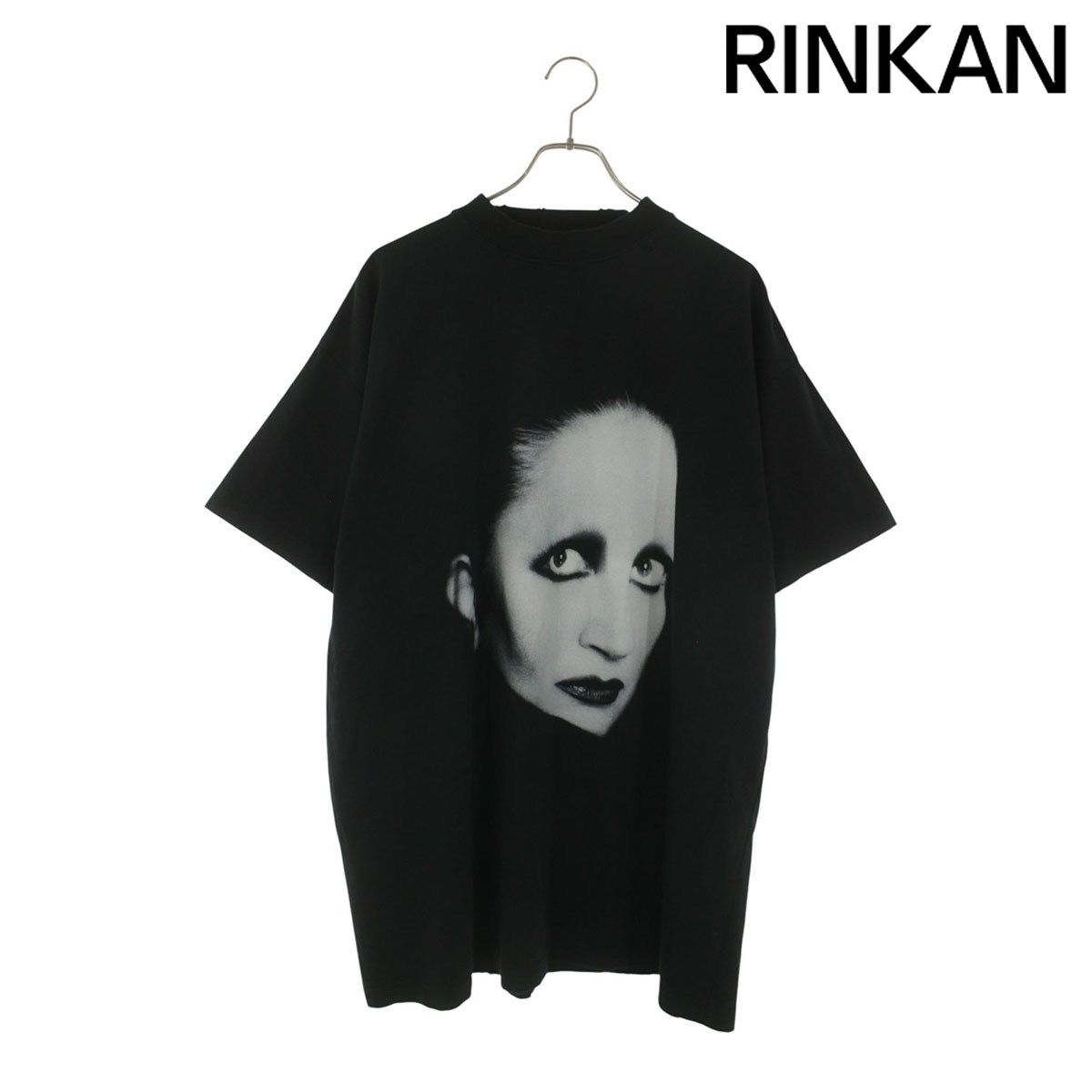 バレンシアガ 787349 TQVZ3 MINA フォトプリントダメージ加工Tシャツ メンズ 2