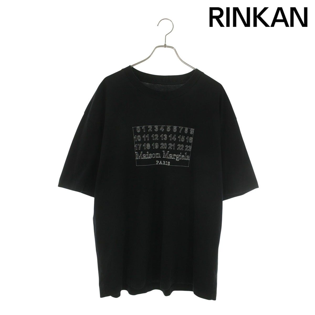 メゾンマルジェラ S30GC0696 カレンダーロゴプリントTシャツ メンズ 48