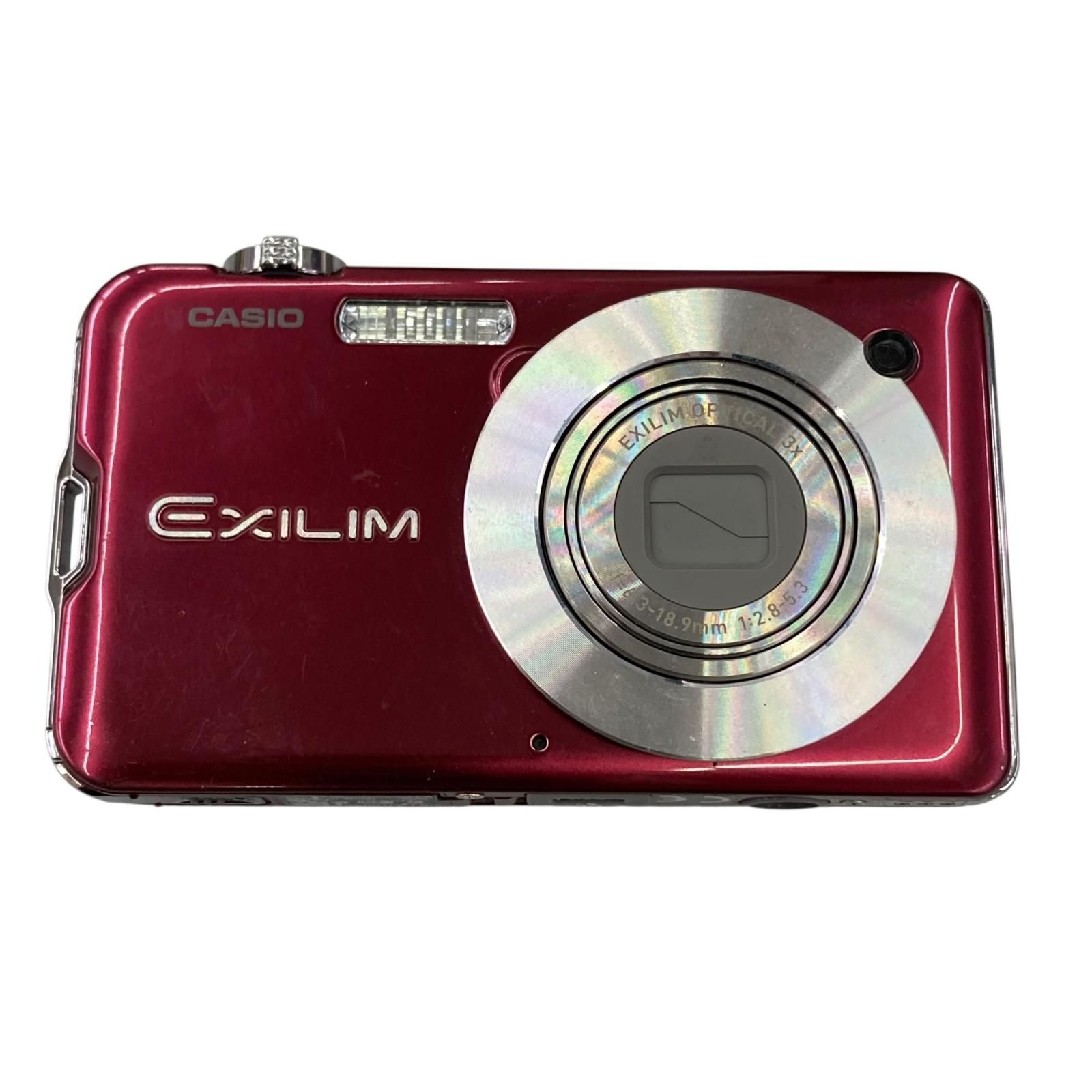118011 通電確認のみ CASIO カシオ 現状品 EXILIM デジタルカメラ EX-S10 レッド系