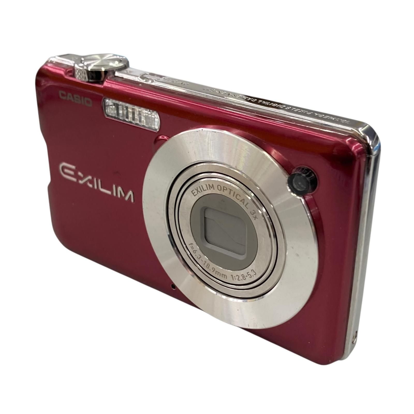 118011 通電確認のみ CASIO カシオ 現状品 EXILIM デジタルカメラ EX-S10 レッド系