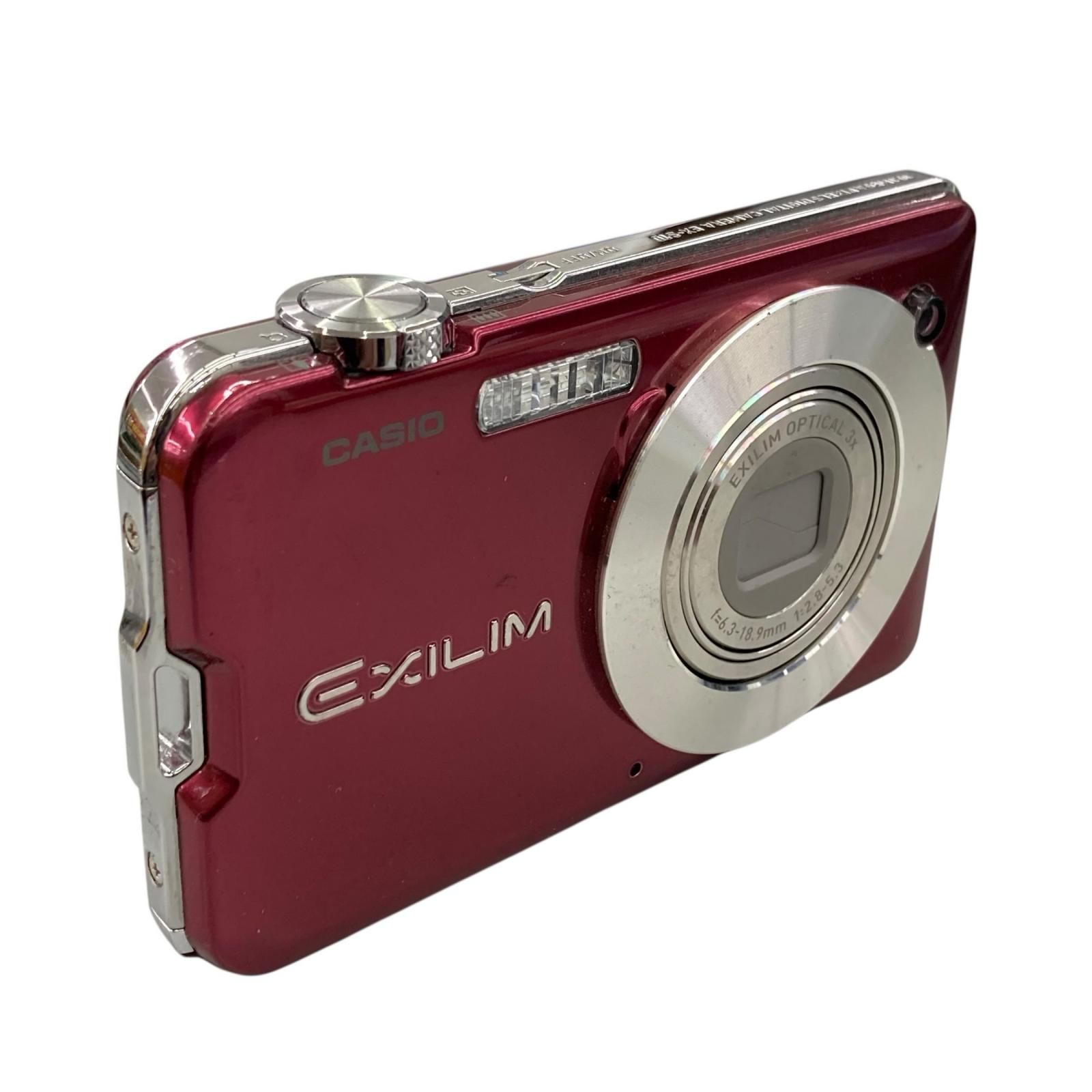 118011 通電確認のみ CASIO カシオ 現状品 EXILIM デジタルカメラ EX-S10 レッド系