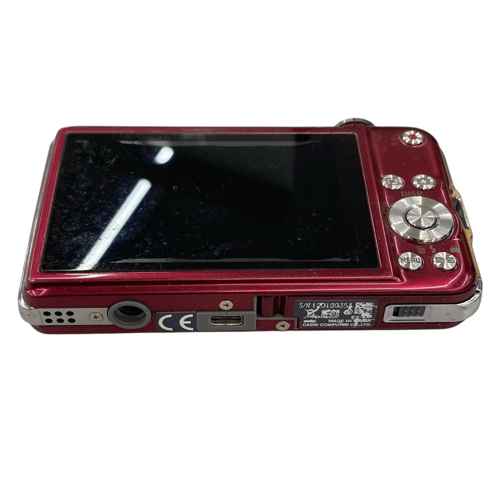 118011 通電確認のみ CASIO カシオ 現状品 EXILIM デジタルカメラ EX-S10 レッド系