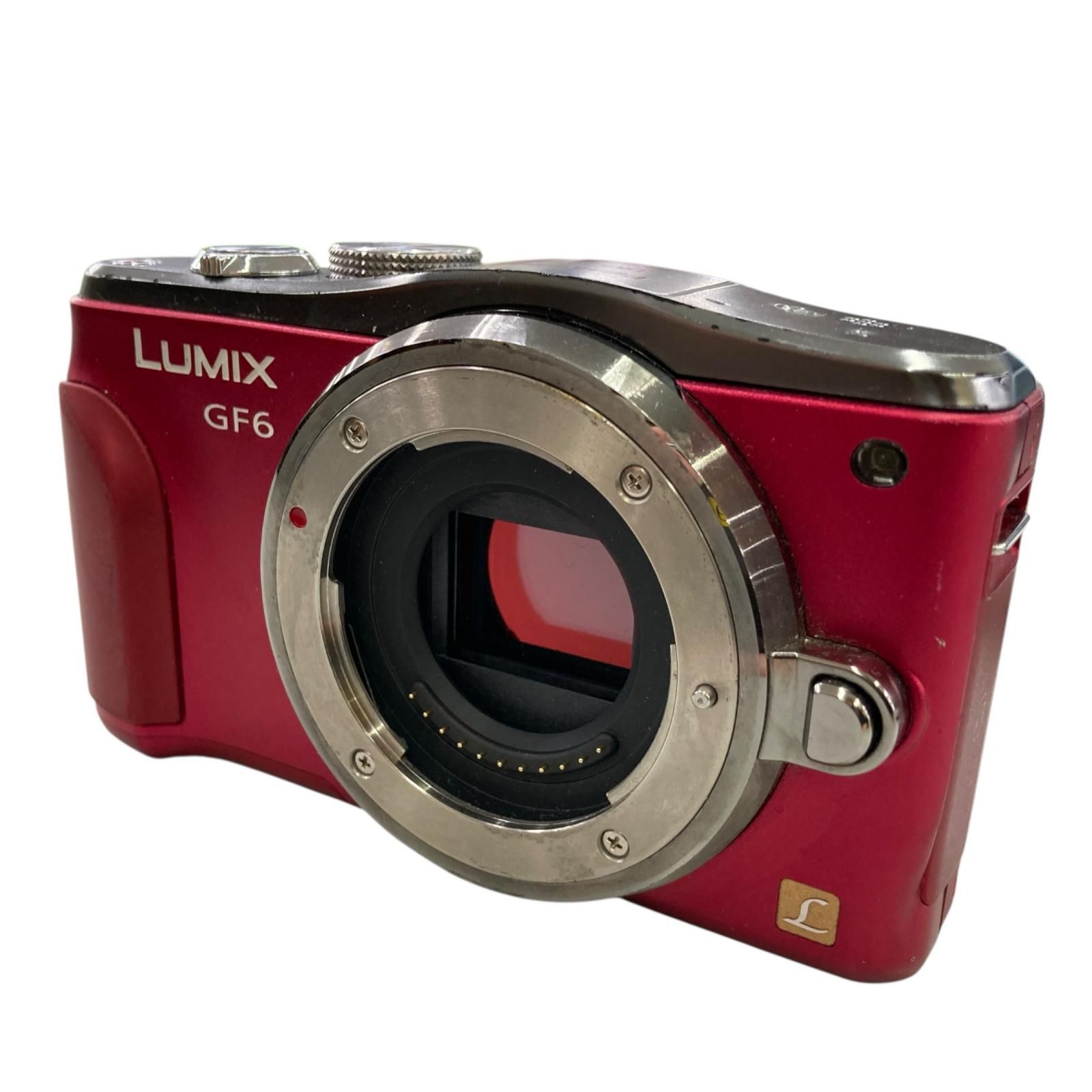 199990 動作未確認 Panasonic パナソニック LUMIX ルミックス　ミラーレス一眼レフカメラ　ボディのみ DMC-GF6 レッド