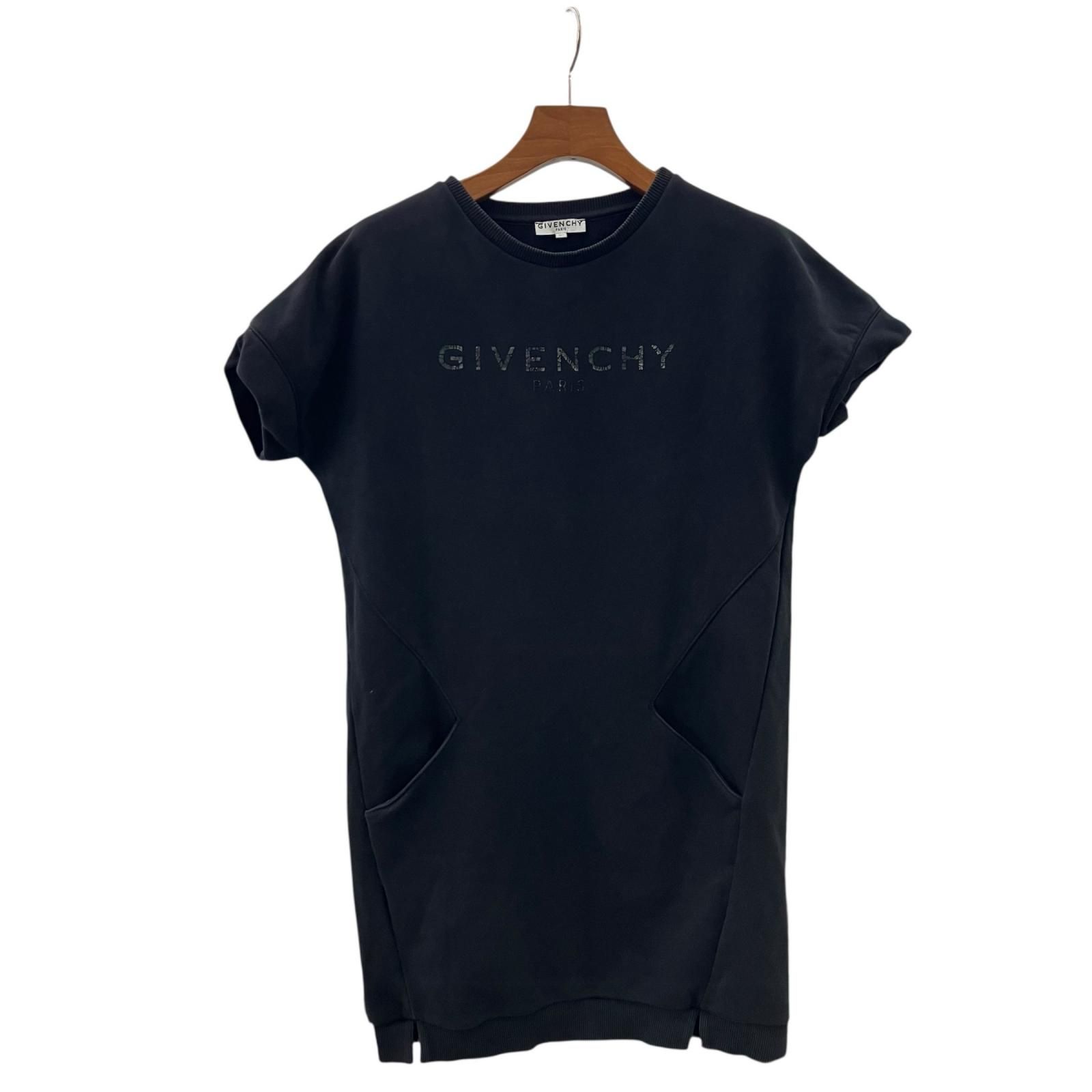 186005 現状品 Givenchy ジバンシー 半袖ワンピース ブラック 12+ キッズ
