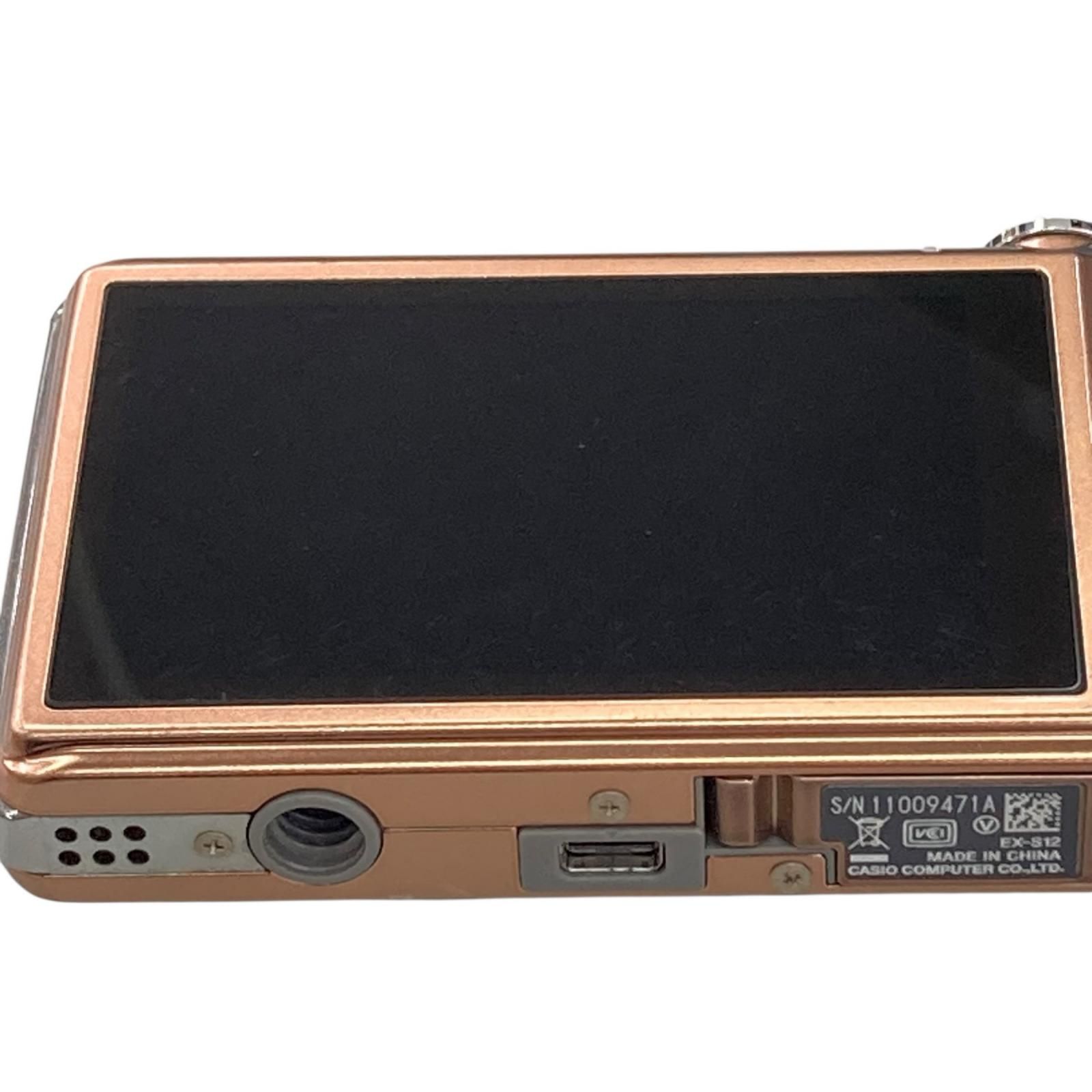 118011 通電確認のみ CASIO カシオ 現状品 EXILIM デジタルカメラ EX-S12 ブラウン系