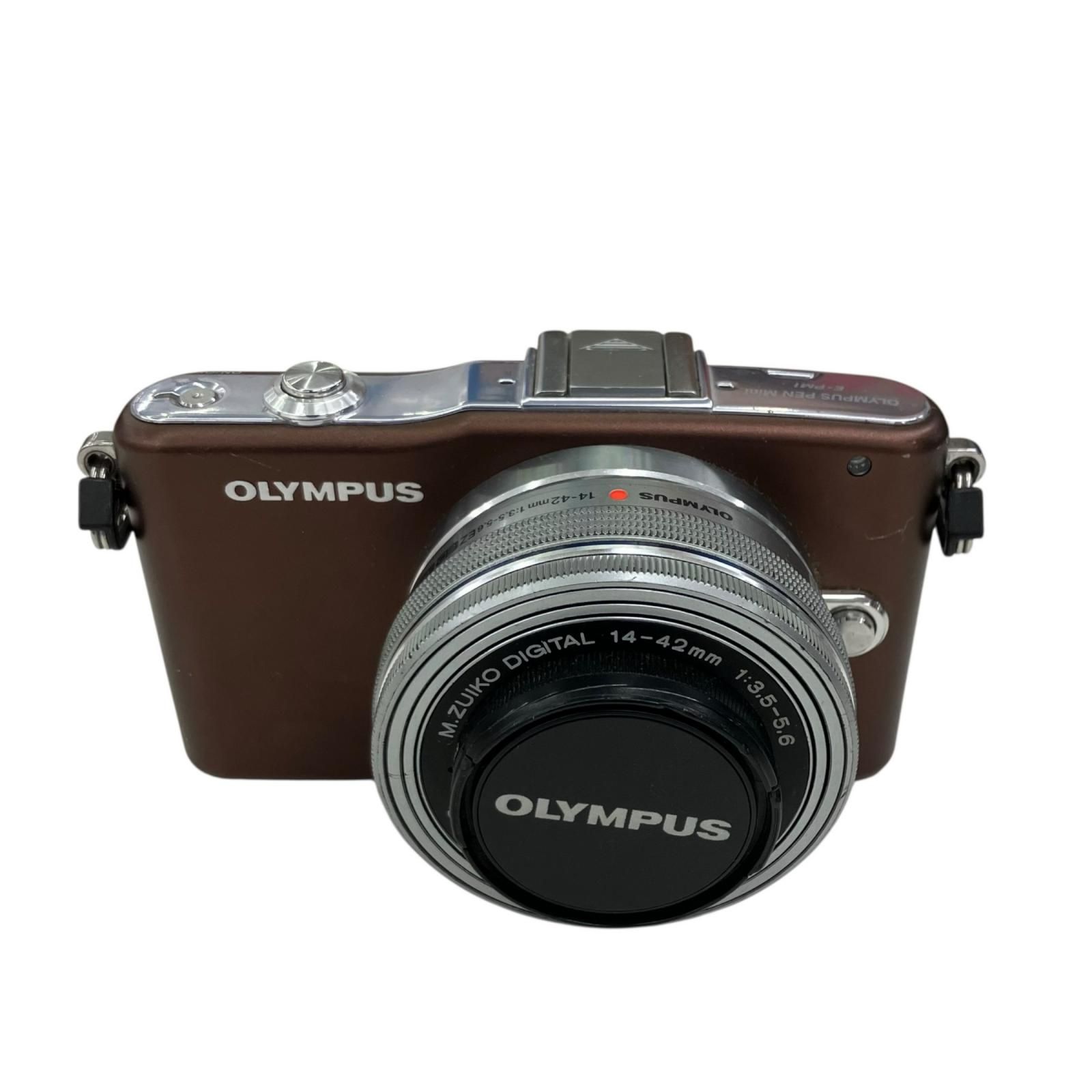 199990 動作未確認 OLYMPUS オリンパス ミラーレス一眼カメラ PEN Mini E-PM1 ブラウン