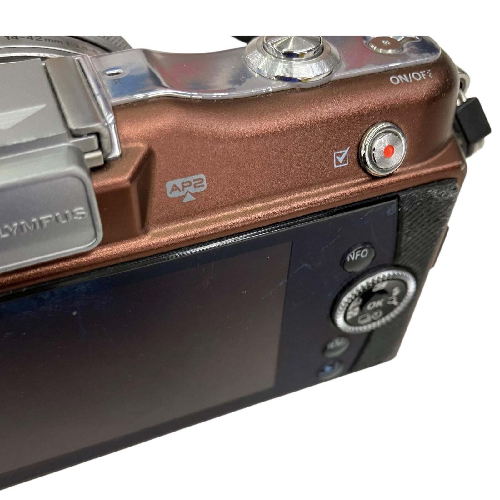 199990 動作未確認 OLYMPUS オリンパス ミラーレス一眼カメラ PEN Mini E-PM1 ブラウン