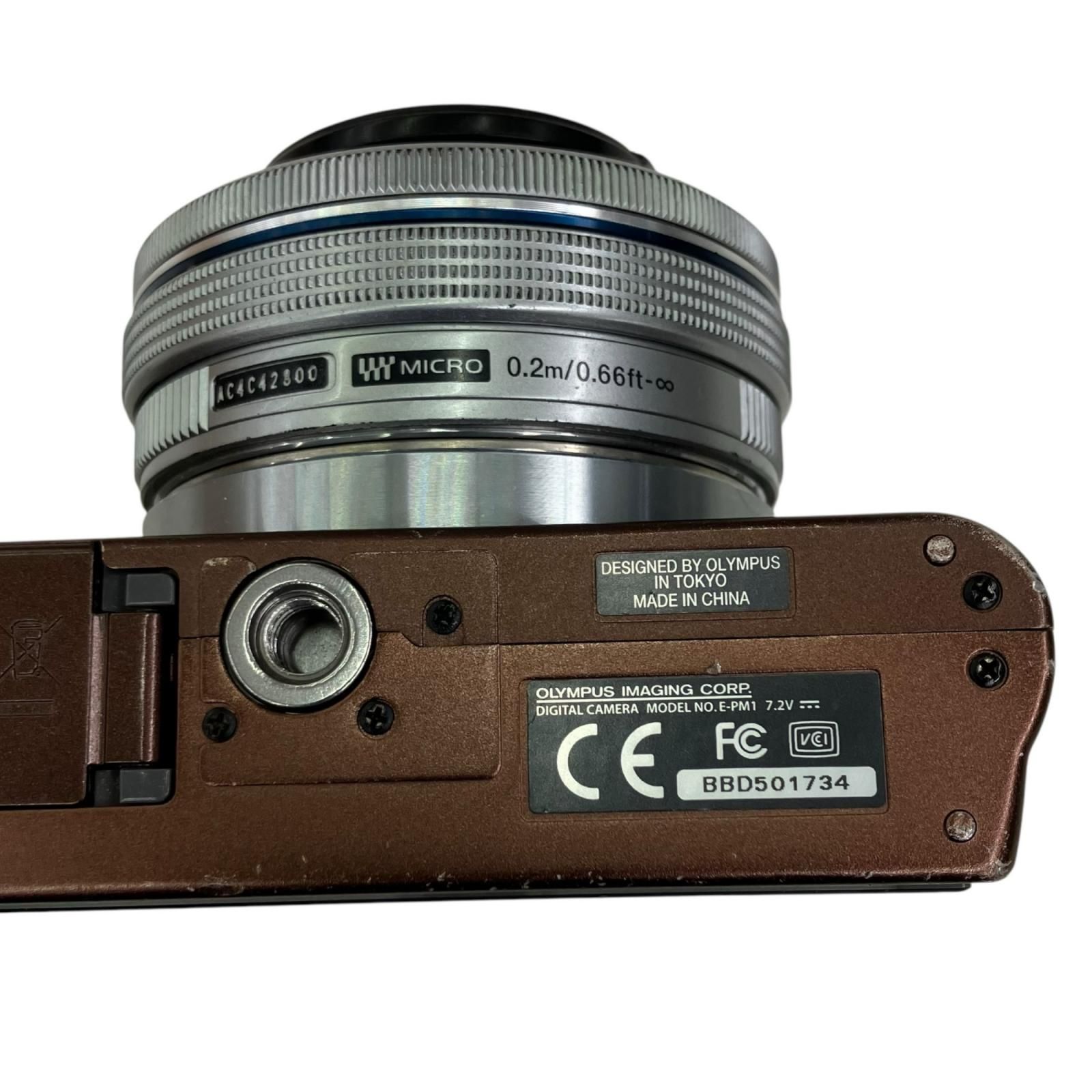 199990 動作未確認 OLYMPUS オリンパス ミラーレス一眼カメラ PEN Mini E-PM1 ブラウン
