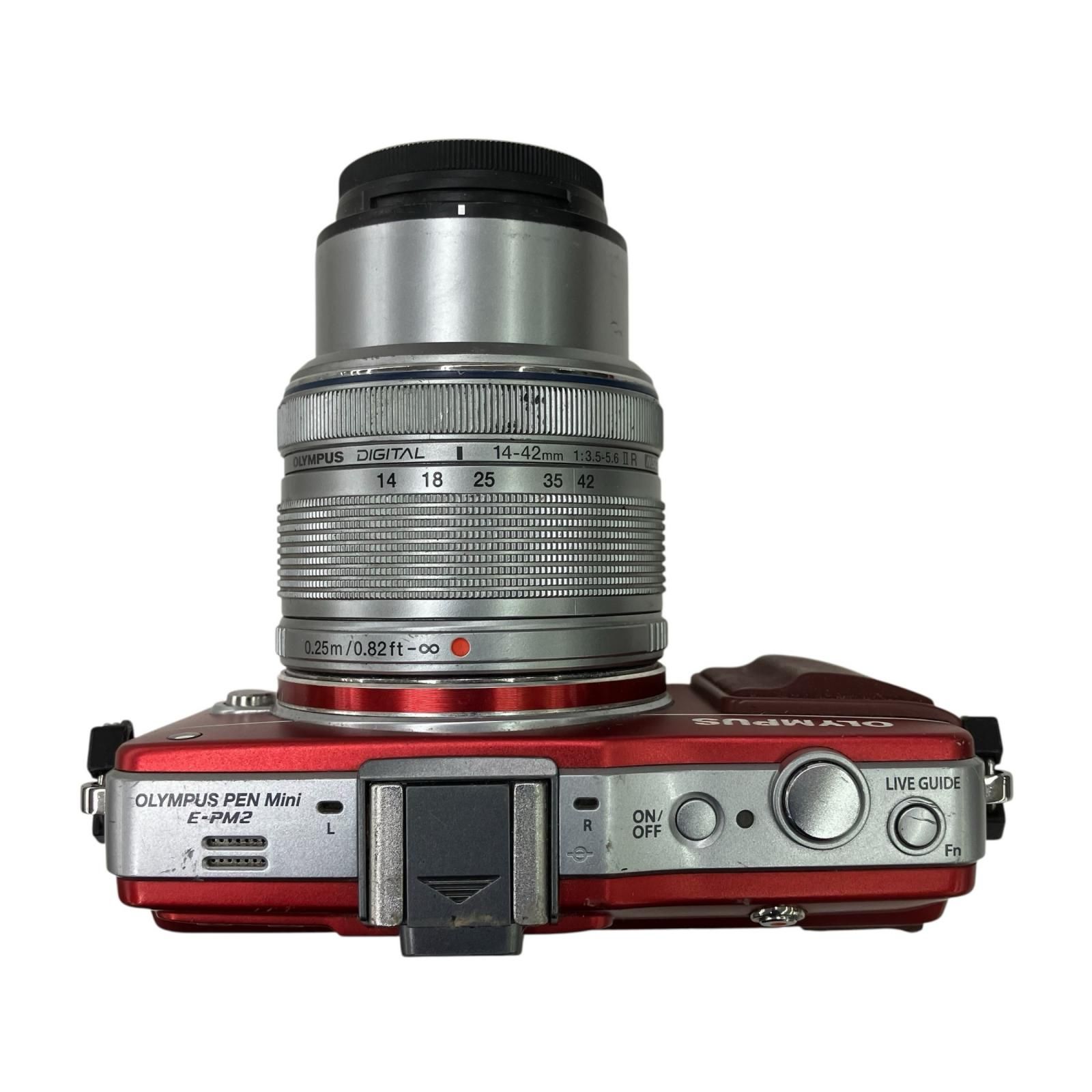 199990 動作未確認 OLYMPUS オリンパス PEN Mini E-PM2 レッド - メルカリ