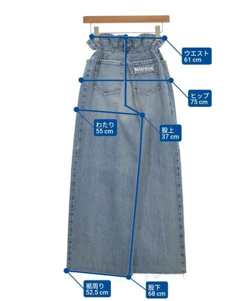 Miu Miu デニムパンツ レディース 【古着】【中古】【送料無料