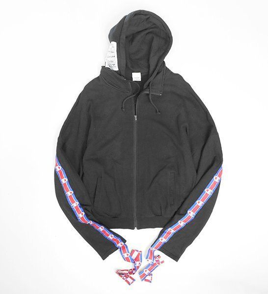 VETEMENTS × Champion ◆ リバースウィーブ スウェット フーディー トラックジャケット 黒 L パーカ 伊製 ヴェトモン チャンピオン ◆ES20