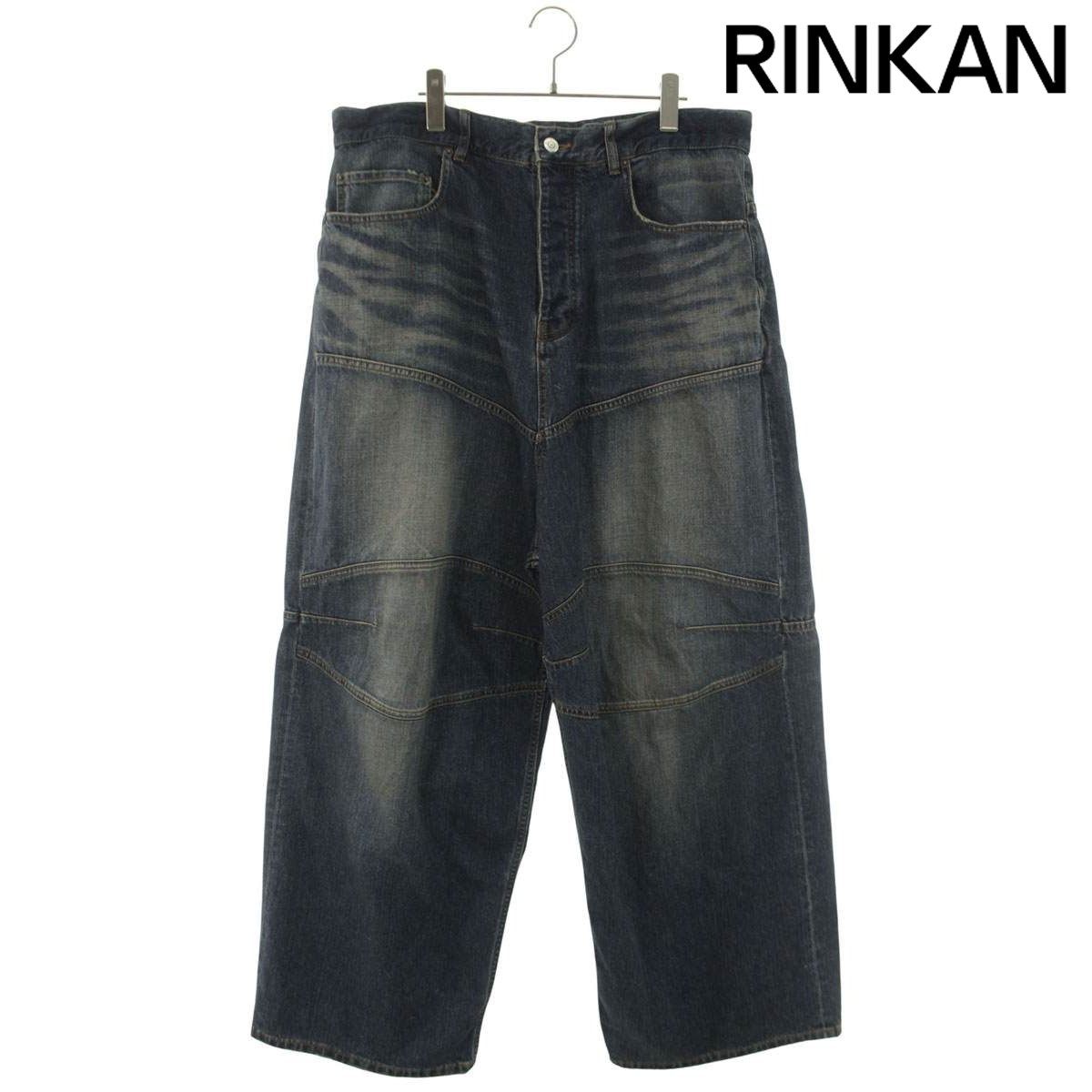 バレンシアガ 25SS ドローコードバイカーバギーデニムパンツ メンズ M