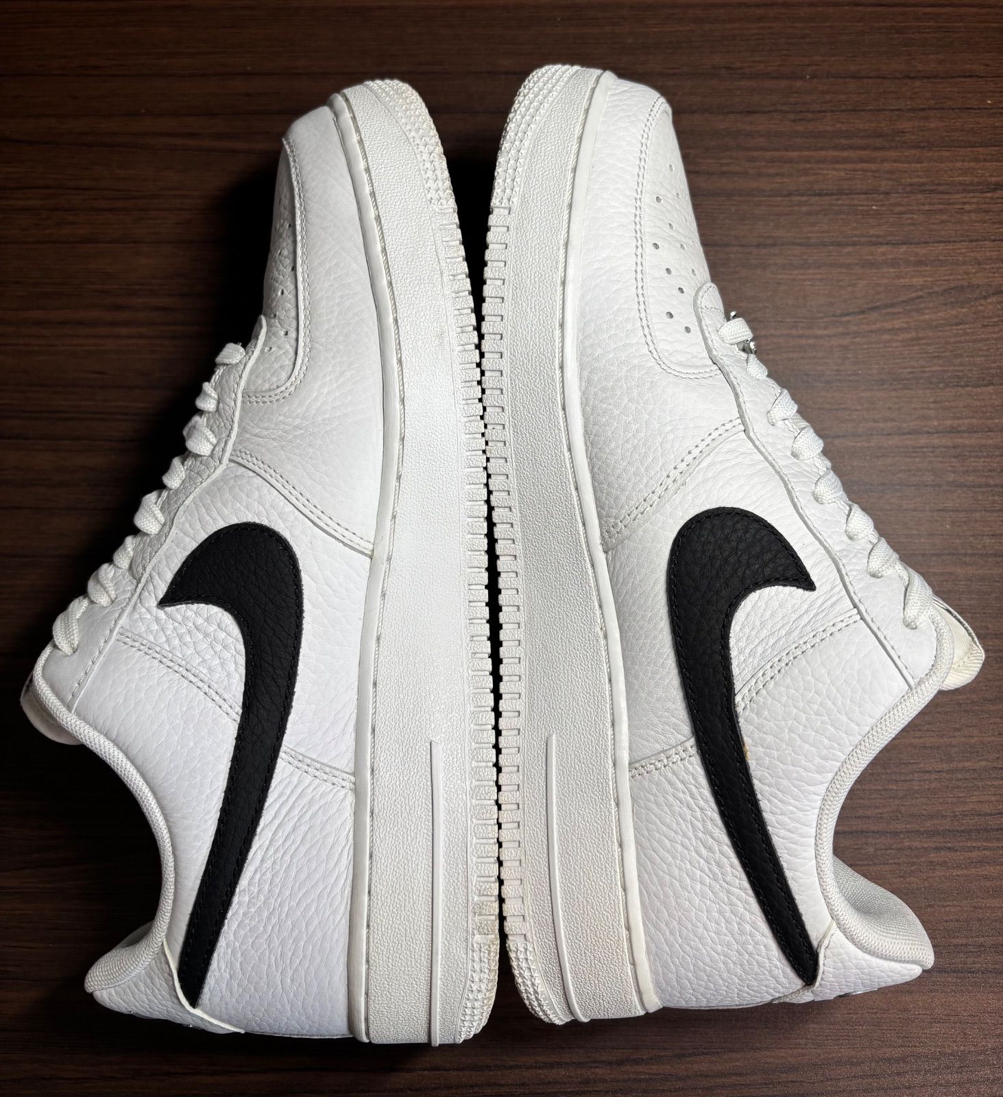 ナイキ エアフォース1 ロー ホワイトジッパー 中古品 size27.5 