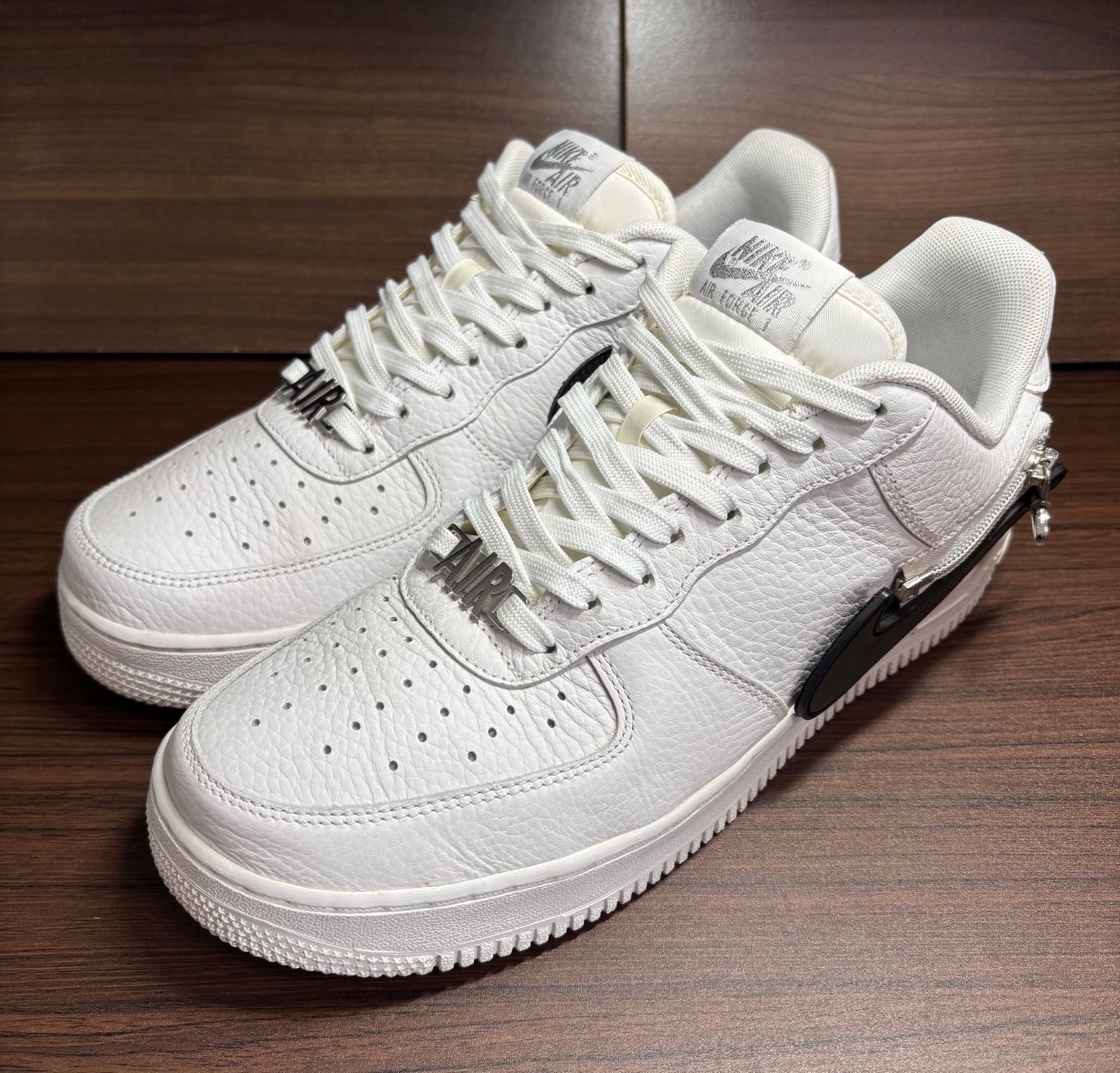 ナイキ エアフォース1 ロー ホワイトジッパー　中古品　size27.5㎝