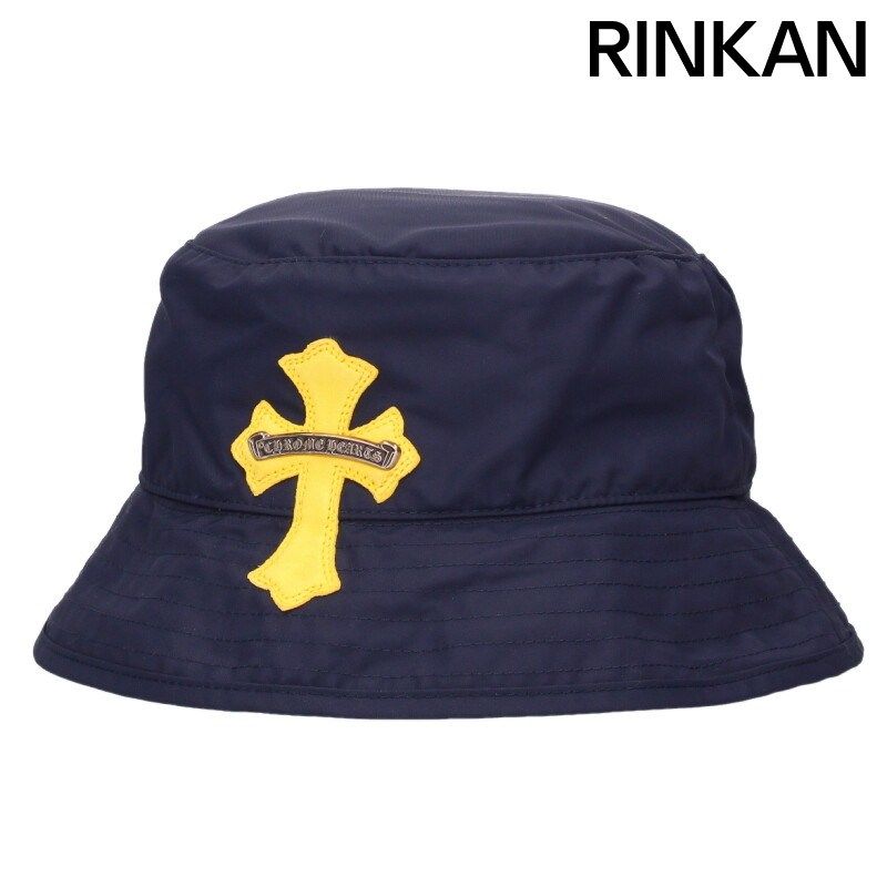 クロムハーツ HAT U CHUM FBRC クロスパッチ付きナイロンバケットハット メンズ L