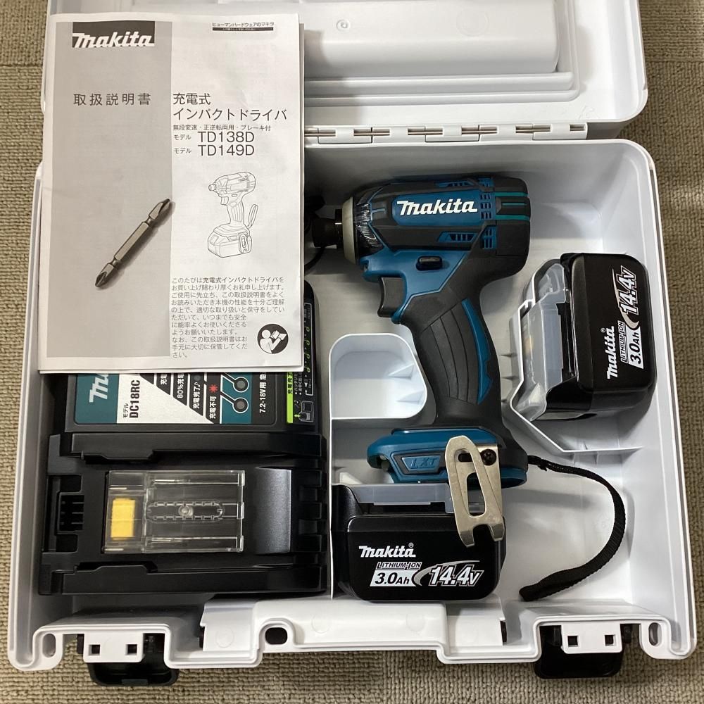 【中古美品・展示品】makita/マキタ TD138DRFX 14.4V充電式インパクトドライバ【203】