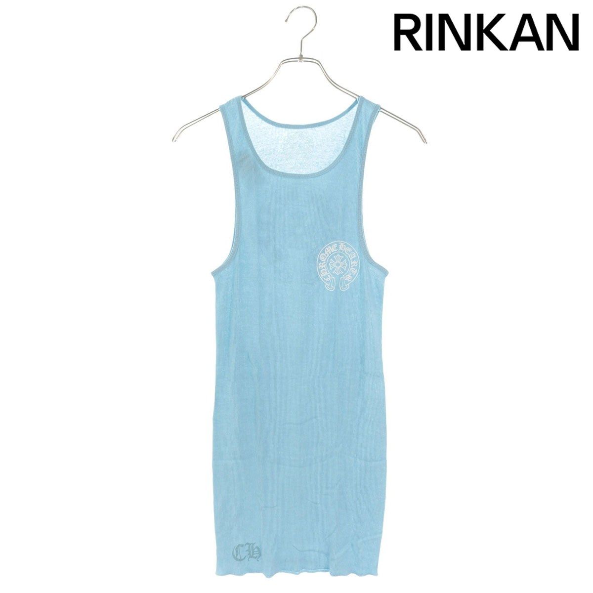 クロムハーツ RIB TANK バックホースシュープリントリブタンクトップ レディース L
