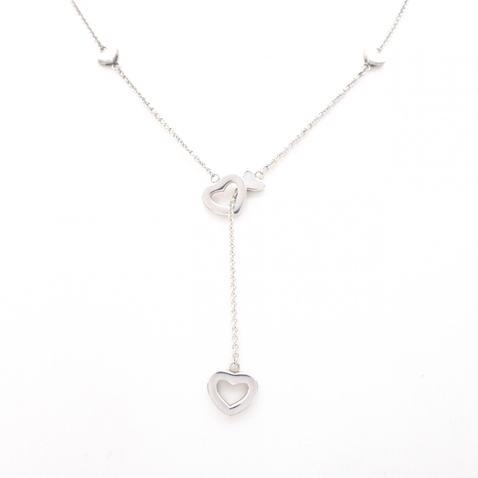 スワロフスキー SWAROVSKI ラウンドラリアットネックレス シルバー 