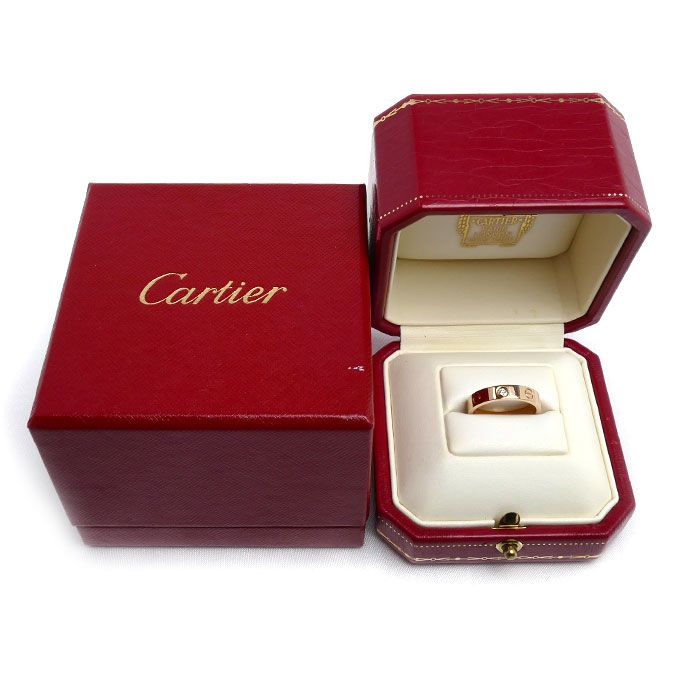 CARTIER カルティエ K18PG ピンクゴールド ミニラブ 1Pダイヤ リング
