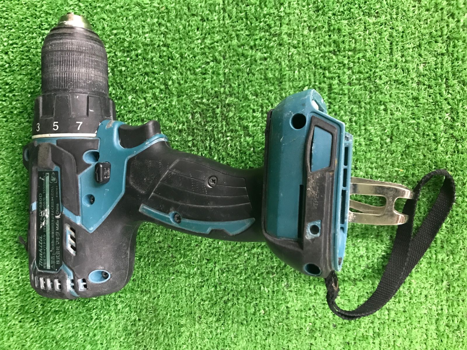 【中古品】【0906】★makita(マキタ) 18v充電式ドライバドリル (本体のみ) DF480DZ　ITFC3D7CNOLE