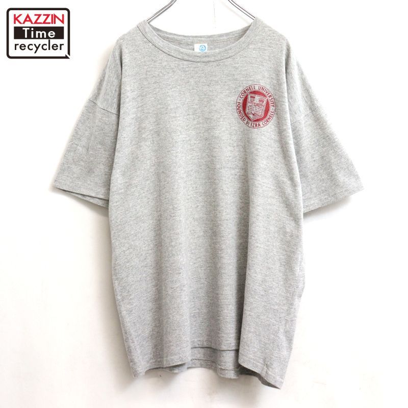 80s USA製 vintage ARTEX カレッジ コーネル大学 半袖Ｔシャツ メンズ 表記XLサイズ