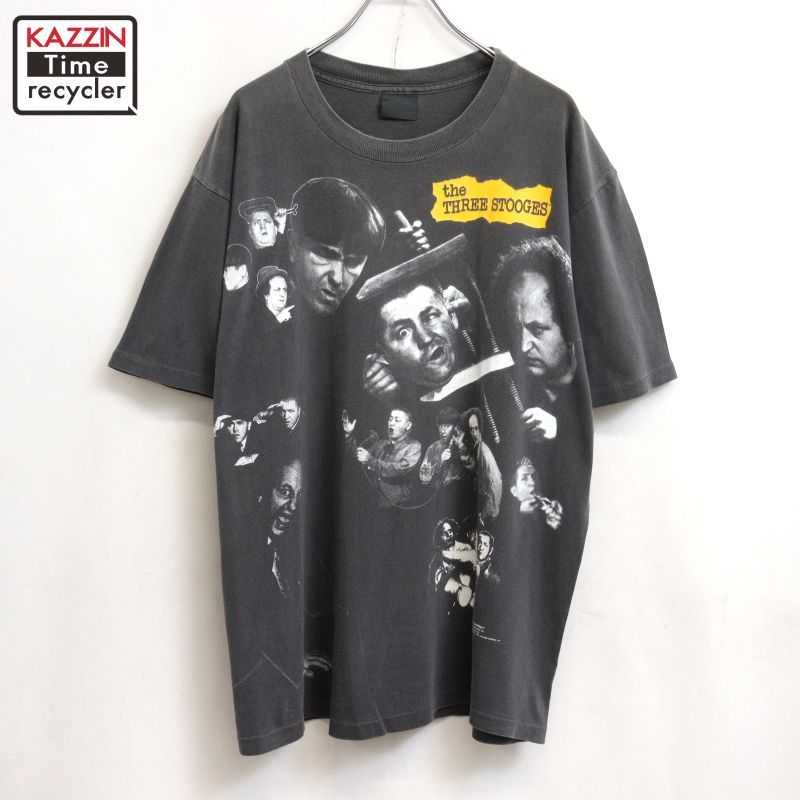 90s USA製 vintage 3バカ大将 半袖Ｔシャツ メンズ 表記XLサイズ