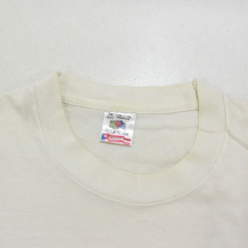 90s USA製 vintage Fruit of the Loom アートプリント 半袖Tシャツ メンズ 表記Mサイズ 90s USA製 vintage Fruit of the Loom アートプリント 半袖Tシャツ メンズ 表記Mサイズ